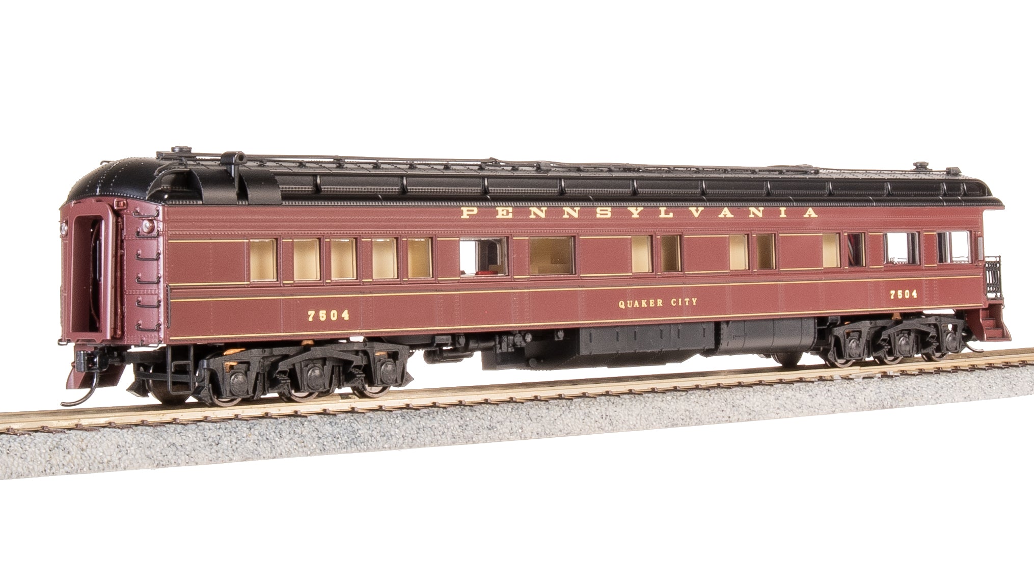 8971 Z74D Business Car, PRR 7504, "Quaker City", Late 1940's, HO Scale