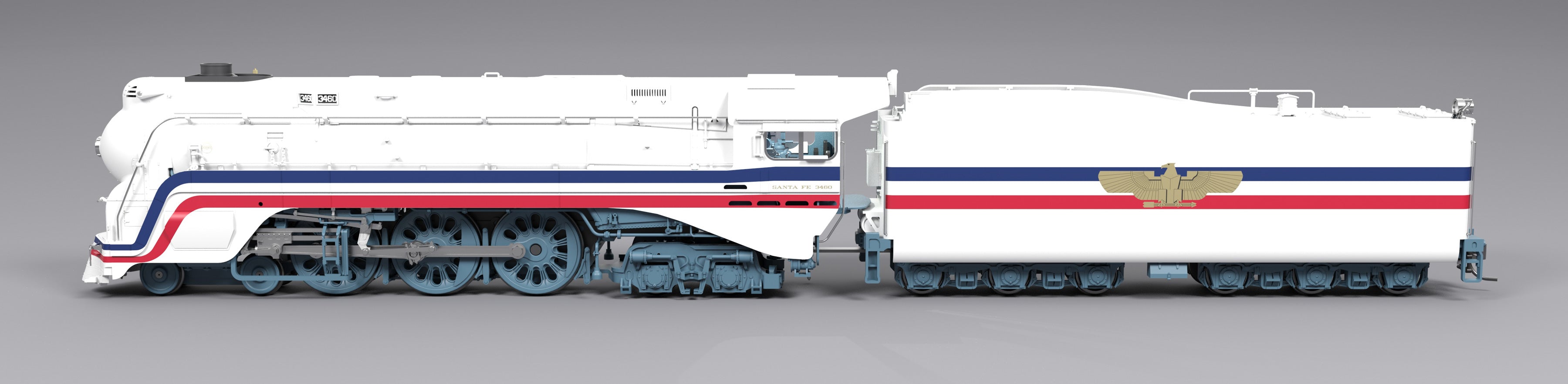 8986 Freedom Train #3460, 1947 Fantasy Paint, Paragon4 Sound/DC/DCC, Smoke, HO