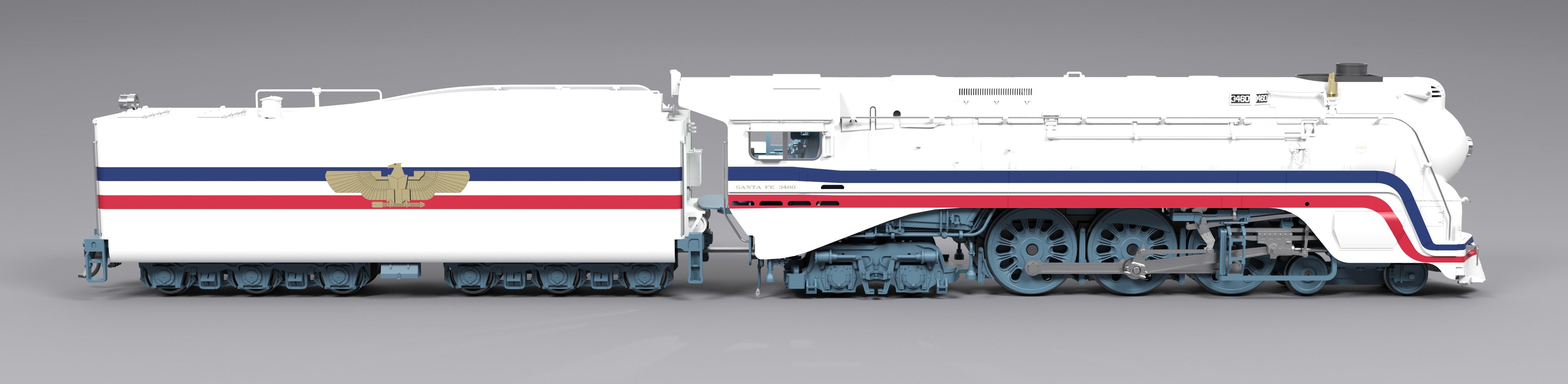 8986 Freedom Train #3460, 1947 Fantasy Paint, Paragon4 Sound/DC/DCC, Smoke, HO