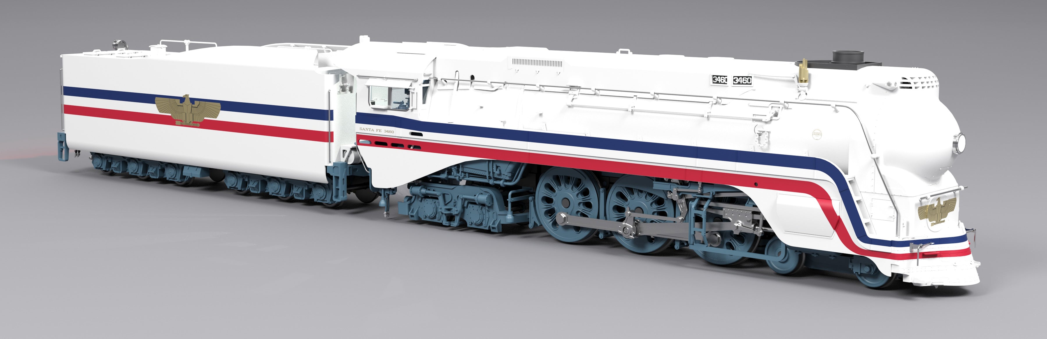 8986 Freedom Train #3460, 1947 Fantasy Paint, Paragon4 Sound/DC/DCC, Smoke, HO