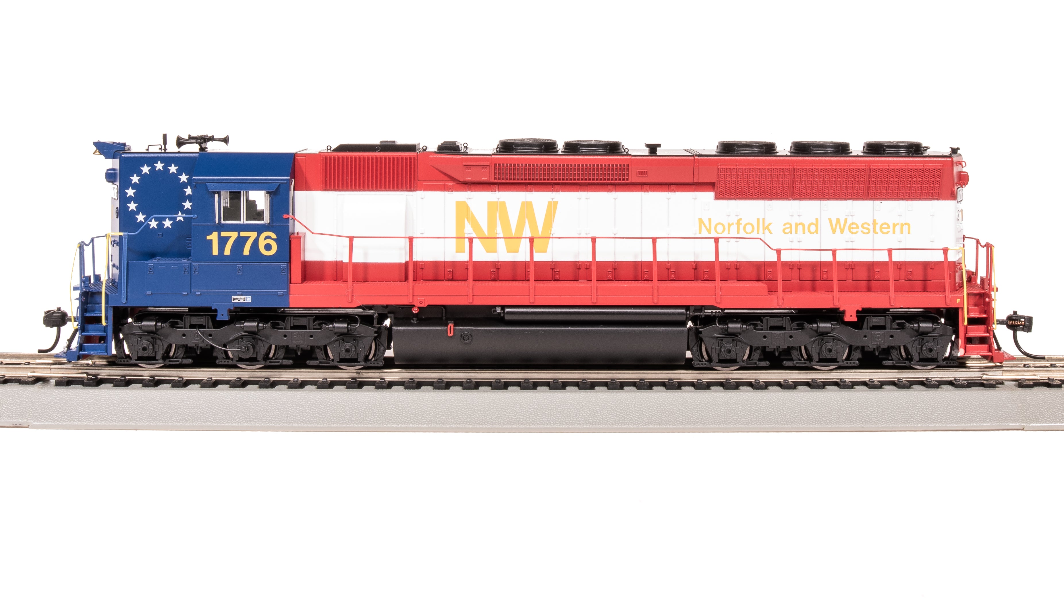 9006 EMD SD45, NW 1776, Bicentennial, High Hood, No-Sound/DCC-Ready, HO