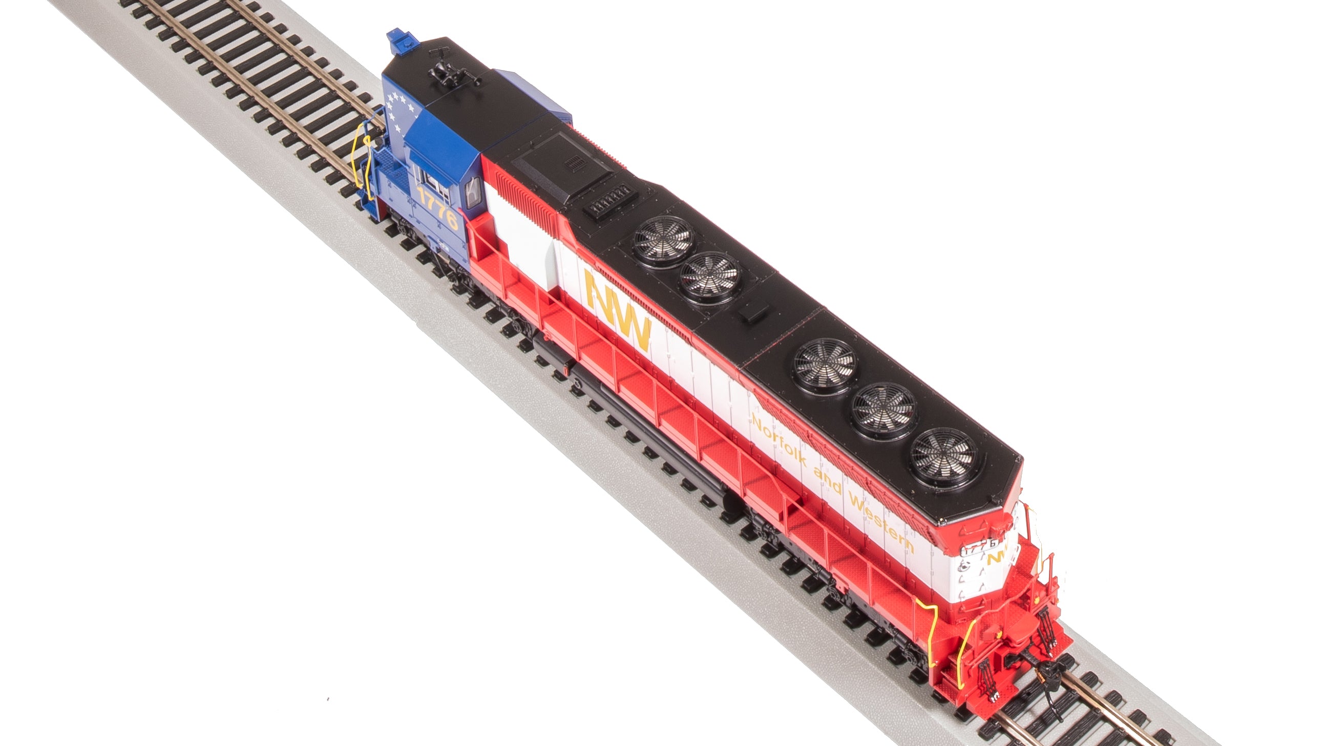 9006 EMD SD45, NW 1776, Bicentennial, High Hood, No-Sound/DCC-Ready, HO