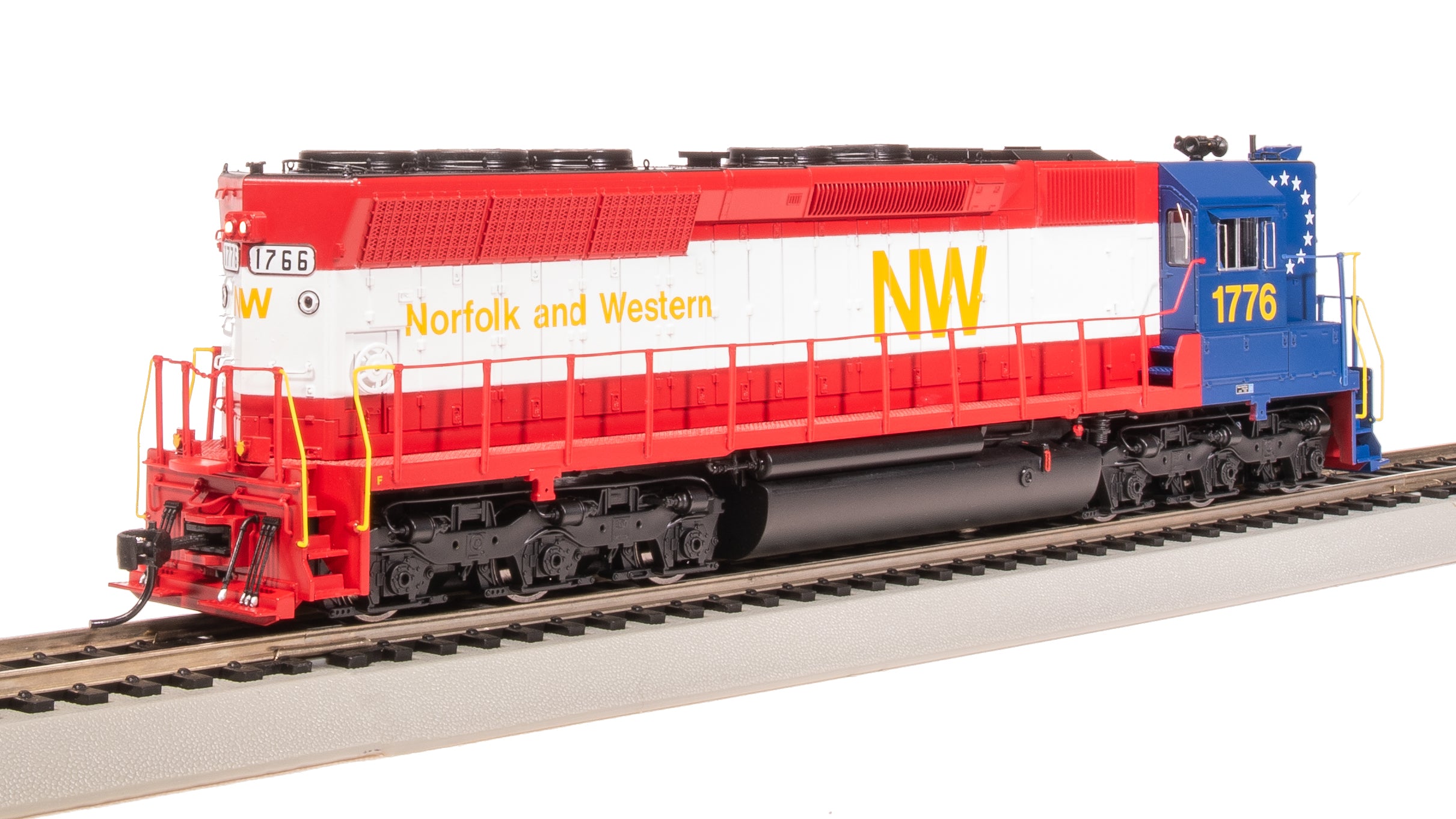 9006 EMD SD45, NW 1776, Bicentennial, High Hood, No-Sound/DCC-Ready, HO