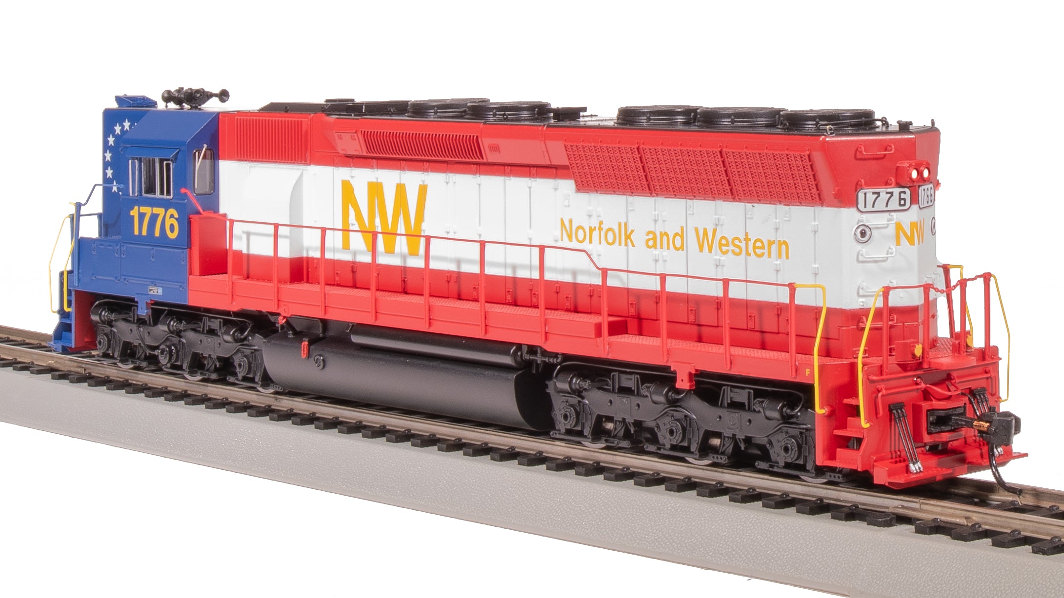9006 EMD SD45, NW 1776, Bicentennial, High Hood, No-Sound/DCC-Ready, HO
