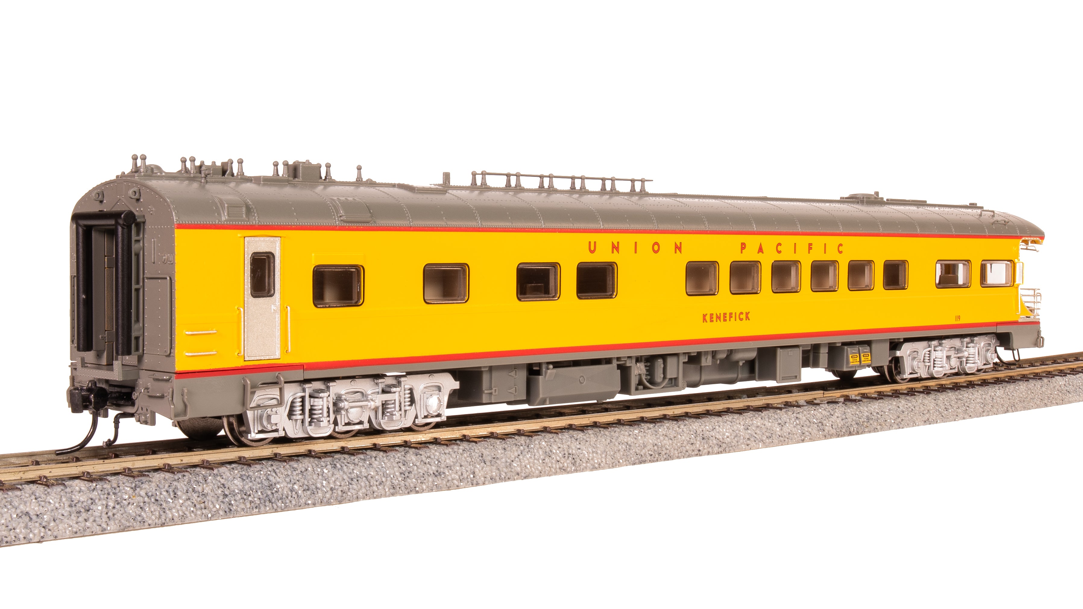 9012 Union Pacific Business Car, UP #119 "Kenefick", UP Shield on Rear, HO Scale