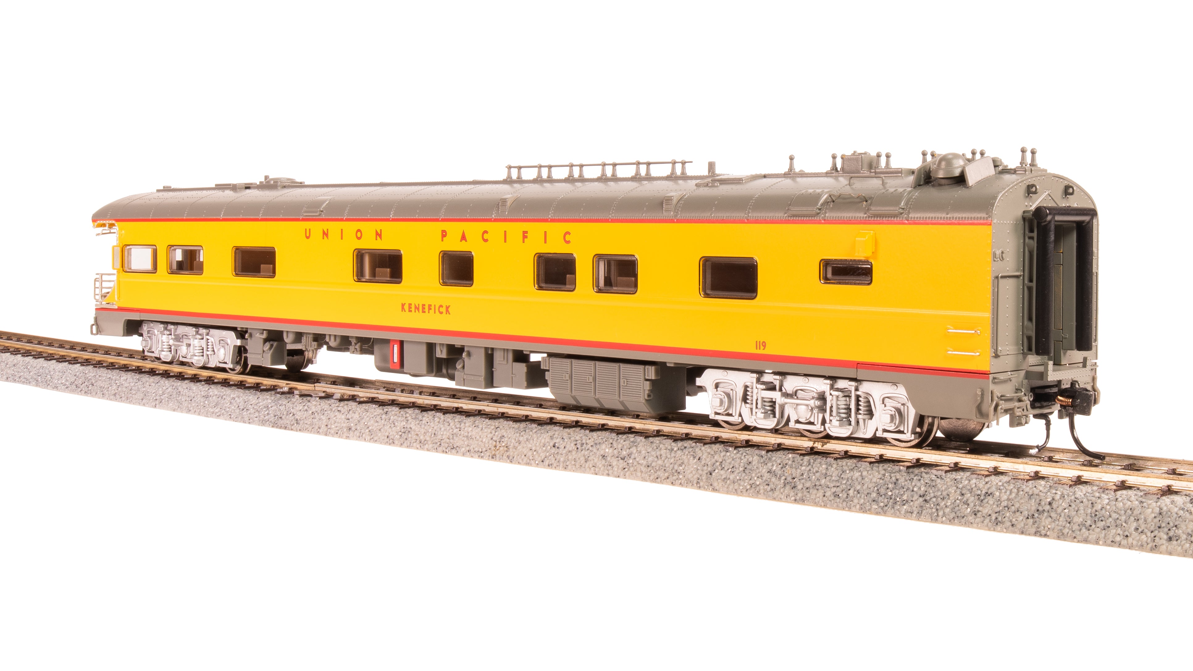 9012 Union Pacific Business Car, UP #119 "Kenefick", UP Shield on Rear, HO Scale