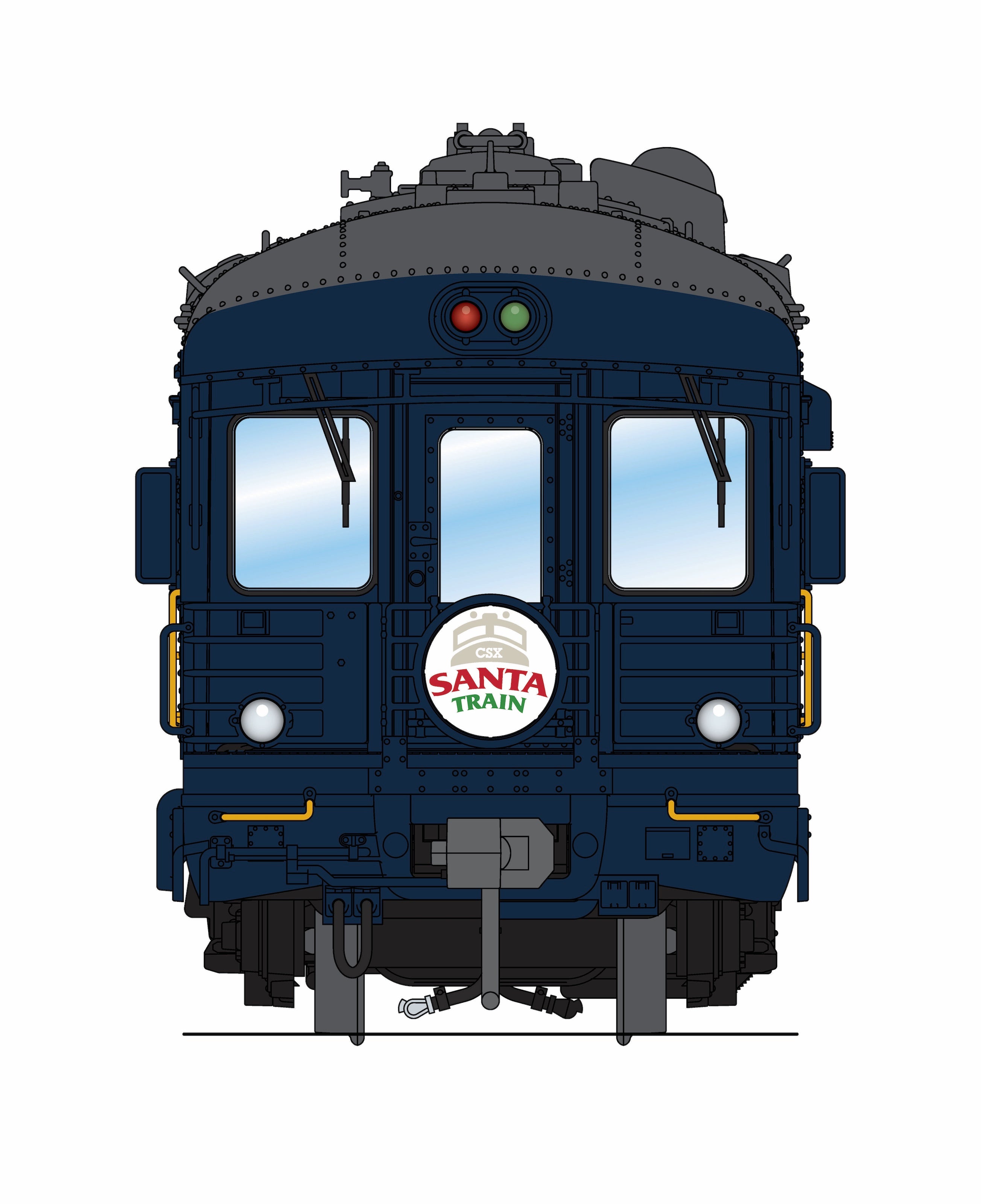 9018 CSX Business Car, #994528, CSX Santa Train, HO (Trainworld Exclusive)