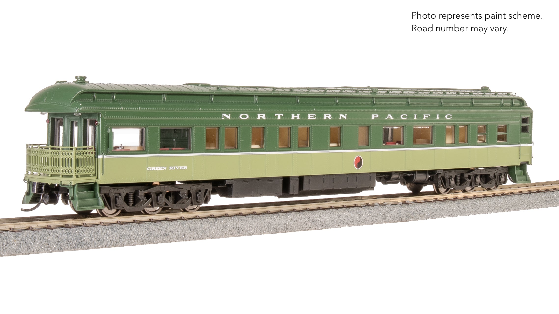9102 NP Heavyweight 5-Car Passenger Set, Loewy Two-Tone Green, (#1195, #1352, #1357, #1364, "Green River"), HO Scale