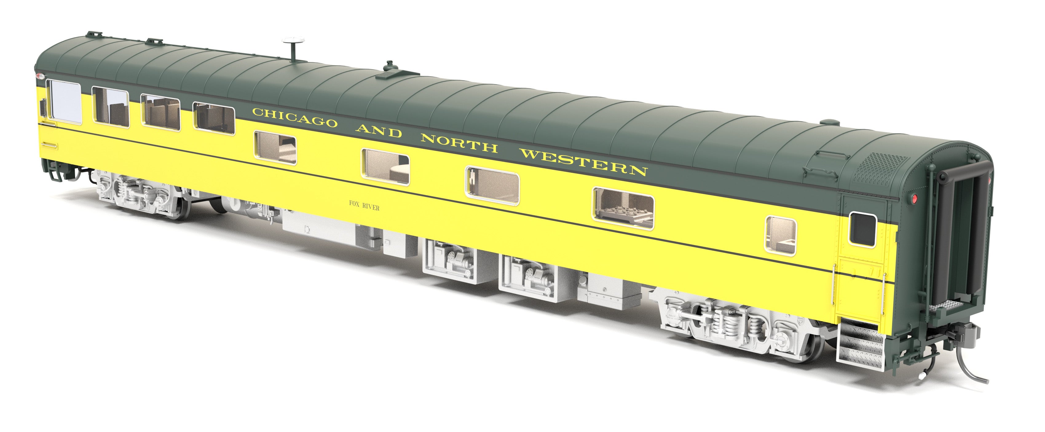 9107 Chicago & North Western Track Inspection Car, "Fox River", HO