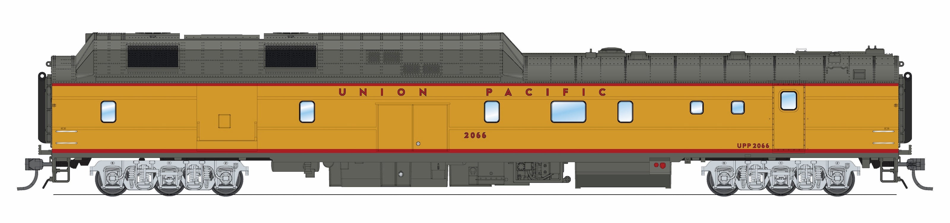 9124 Union Pacific Power Car #2066, without Roof Antenna, with Sound, HO