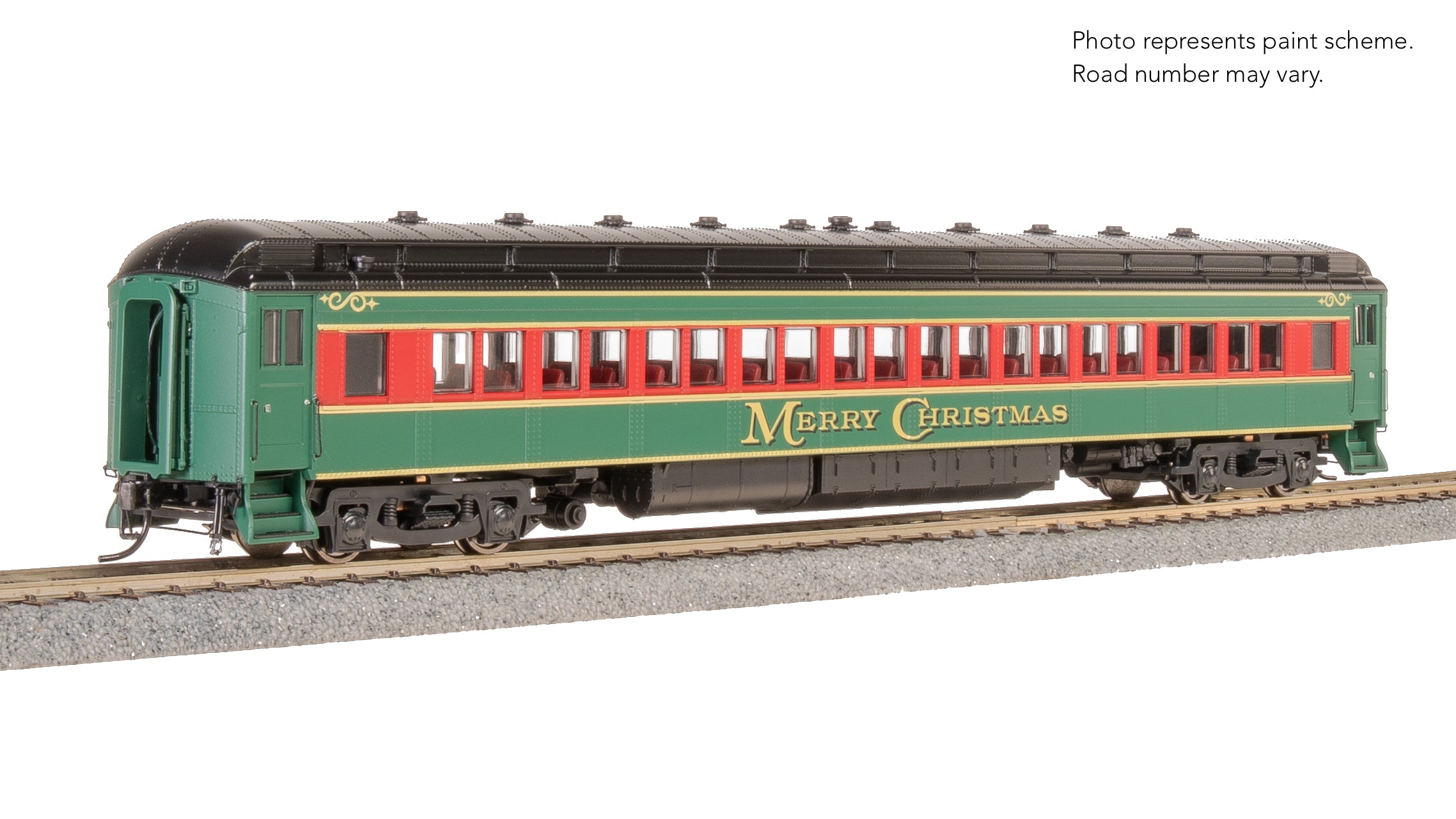 9103 Heavyweight 5-Car Passenger Set, Christmas Paint Scheme, HO Scale