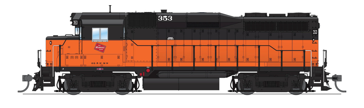 REFURBISHED R9138 EMD GP30, MILW 354, Orange & Black, Paragon4 Sound/DC/DCC, HO