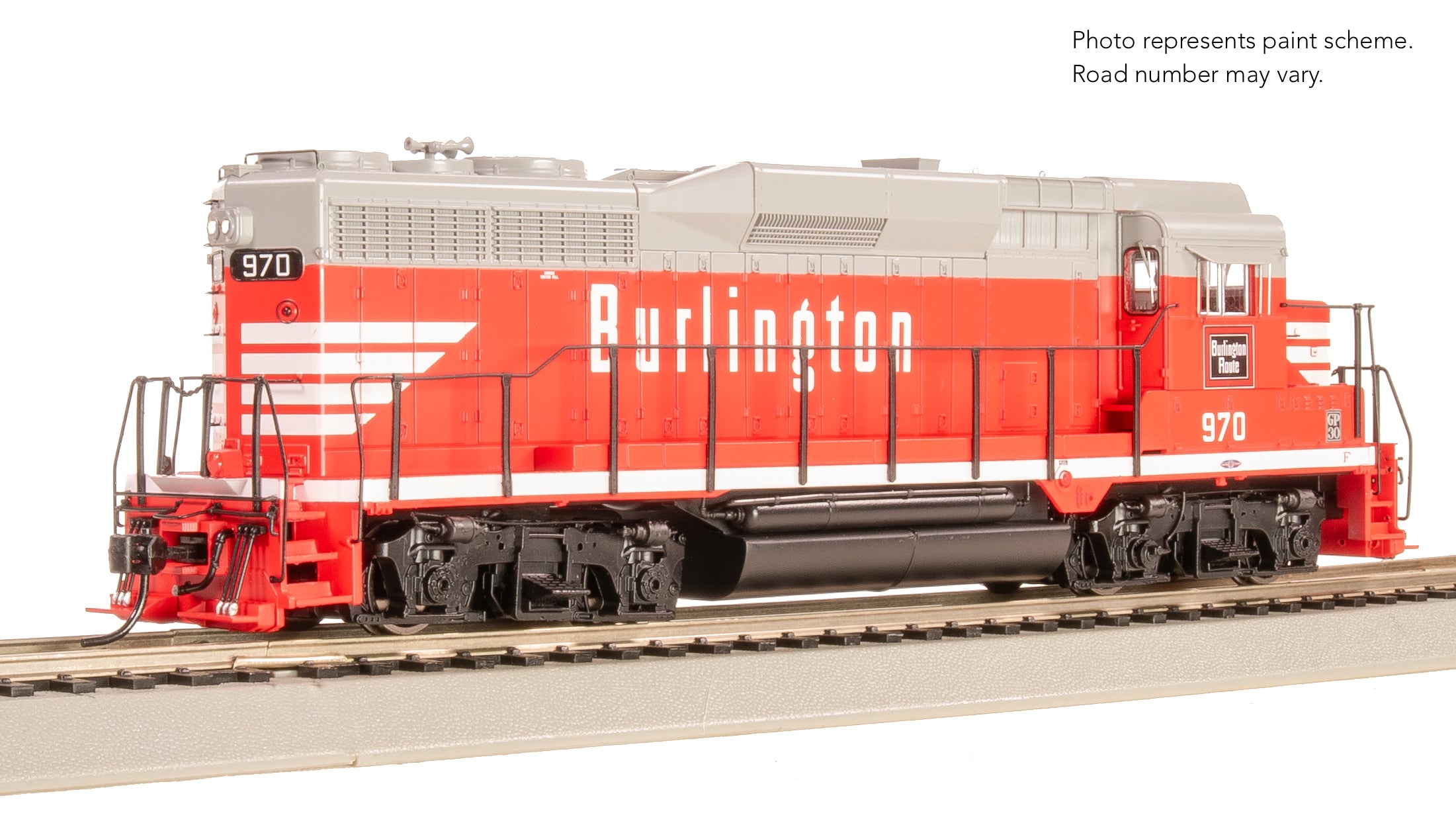 9151 EMD GP30, CBQ 974, Chinese Red, No-Sound/DCC-Ready, HO