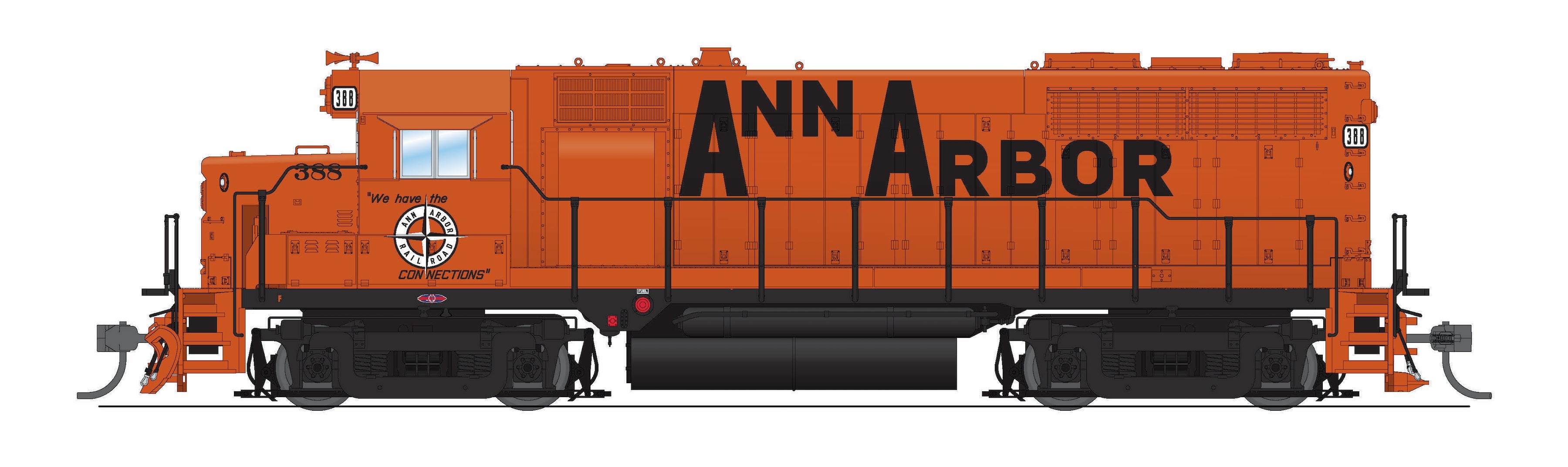 9191 EMD GP35, Ann Arbor 391, Billboard Scheme, Paragon4 Sound/DC/DCC, HO (Smokebox Graphics Exclusive)