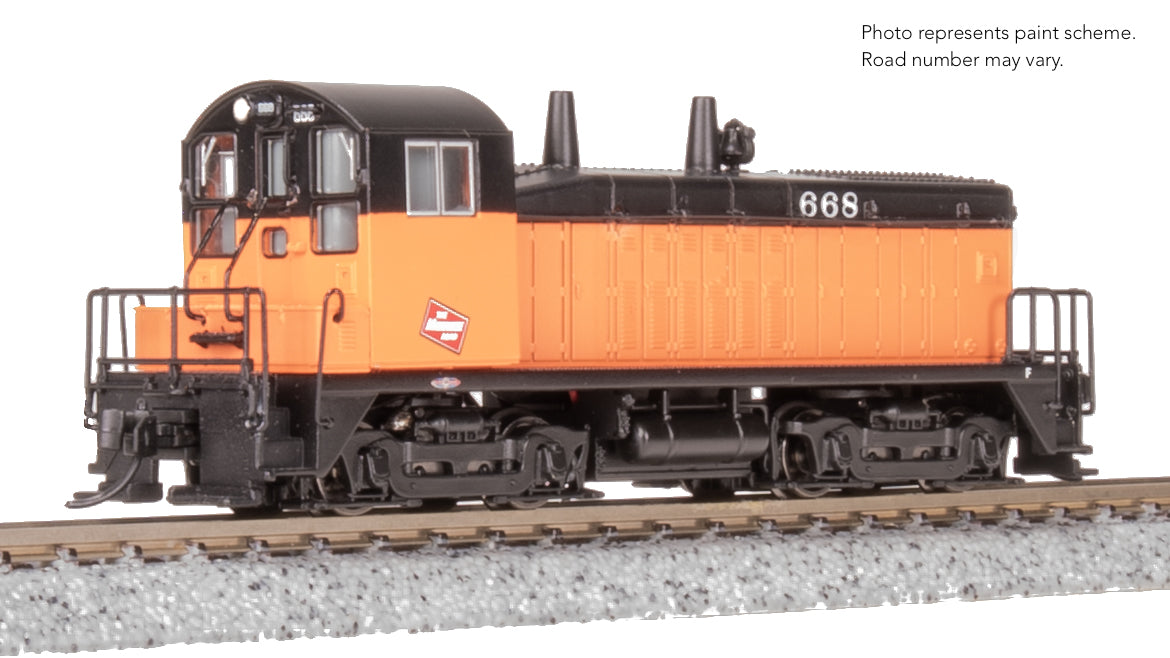 9306 EMD NW2 Switcher, MILW 668, Orange & Black, Paragon4 Sound/DC/DCC, N