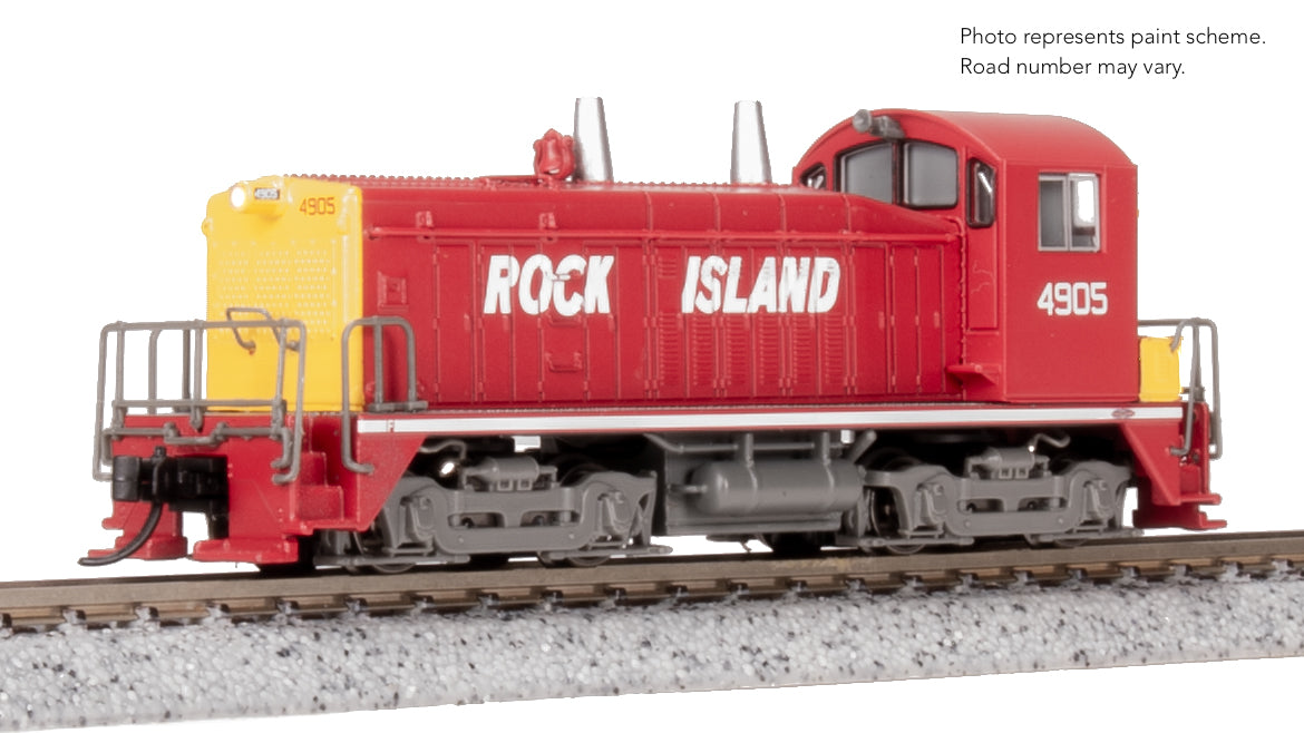 9332 EMD NW2 Switcher, Rock Island 4905, Red Yellow, No-Sound  DCC-Ready, N
