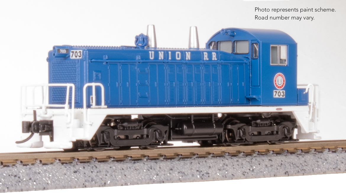 9353 EMD SW7 Switcher, Union RR 705, Blue & White, Paragon4 Sound/DC/DCC, N