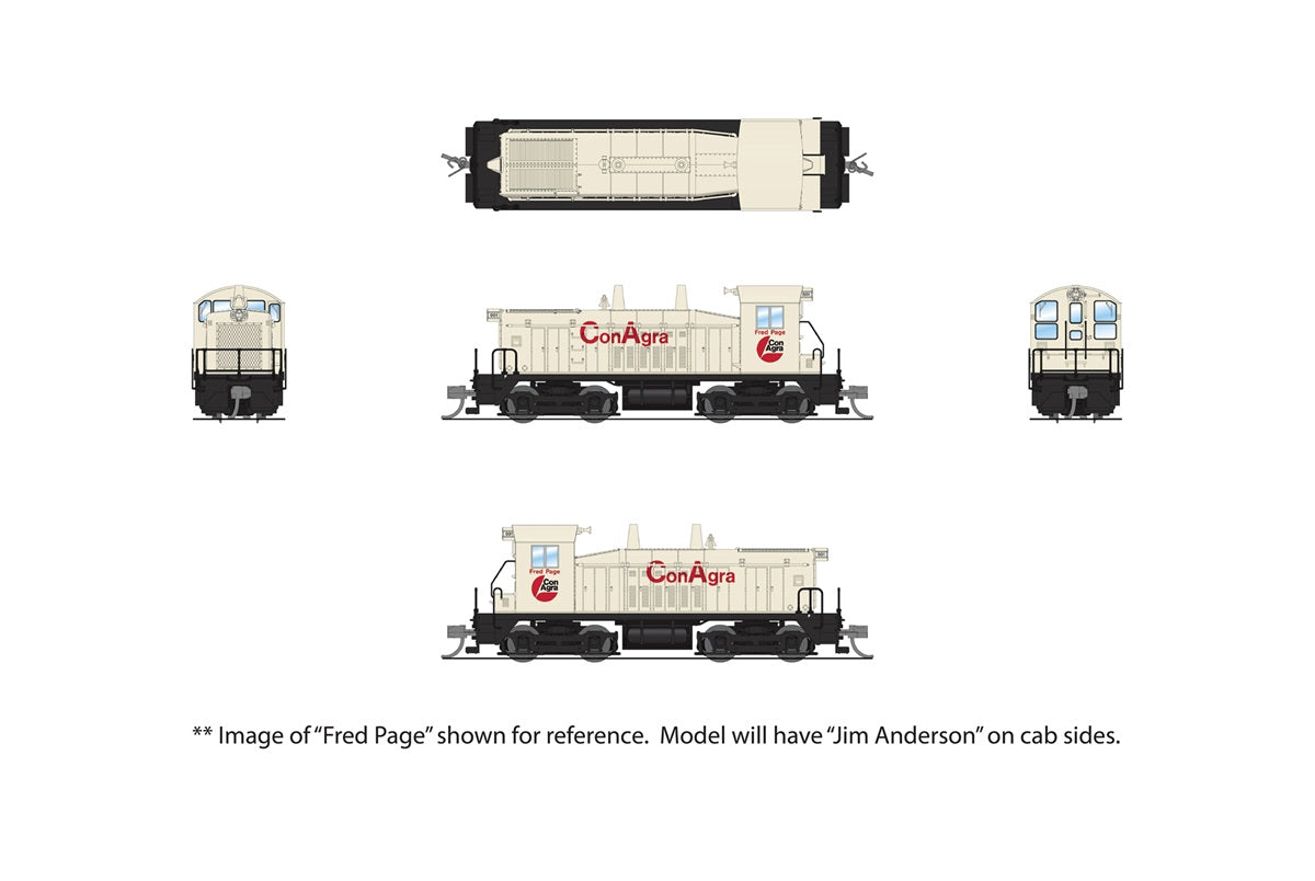 9361 EMD SW8 Switcher, Conagra 003, "Jim Anderson", Paragon4 Sound/DC/DCC, N (Hobbytyme Exclusive)