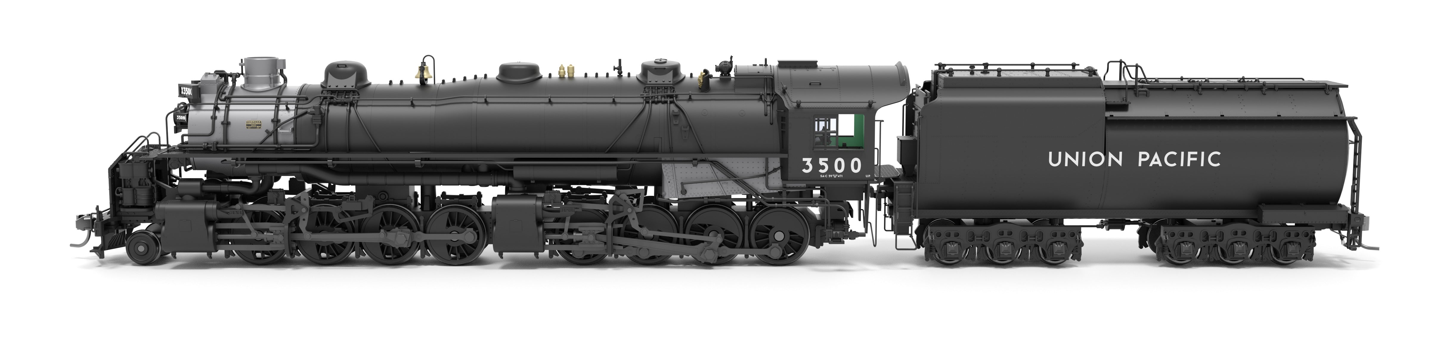 9424 Union Pacific 2-8-8-0 "Bullmoose", SA-C-2, #3512, Post-1944 Appearance w/ 5SA FWH, Paragon4 Sound/DC/DCC, Smoke, HO