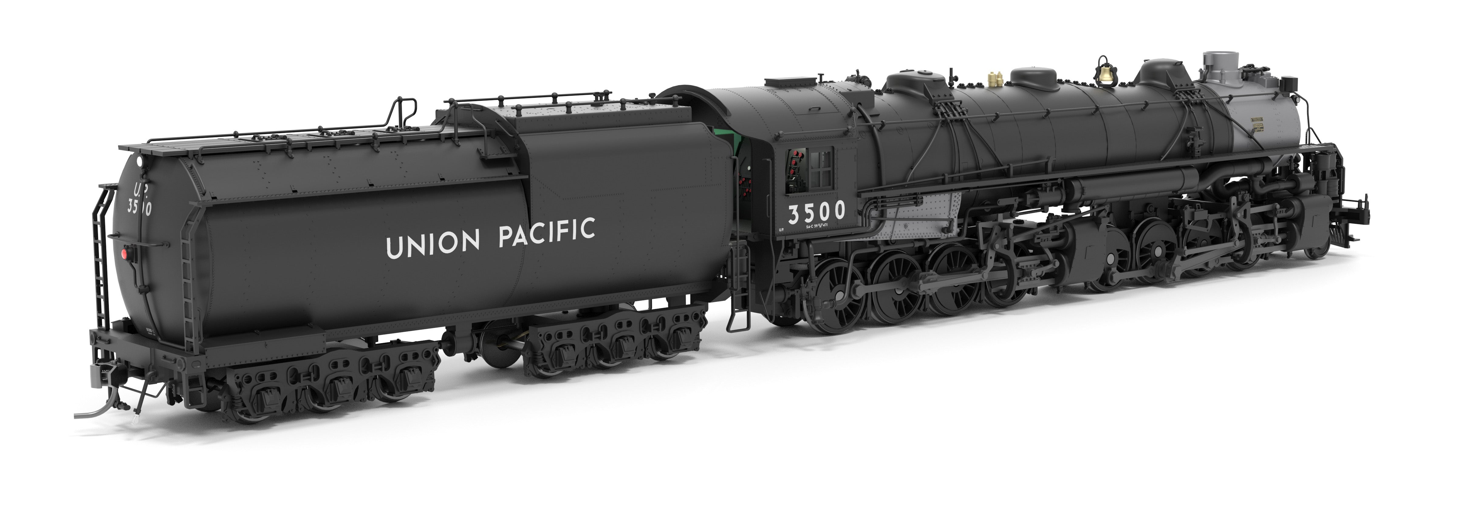 9434 Union Pacific 2-8-8-0 "Bullmoose", SA-C-2, #3512, Post-1944 Appearance w/ 5SA FWH, No-Sound / DCC-Ready, HO