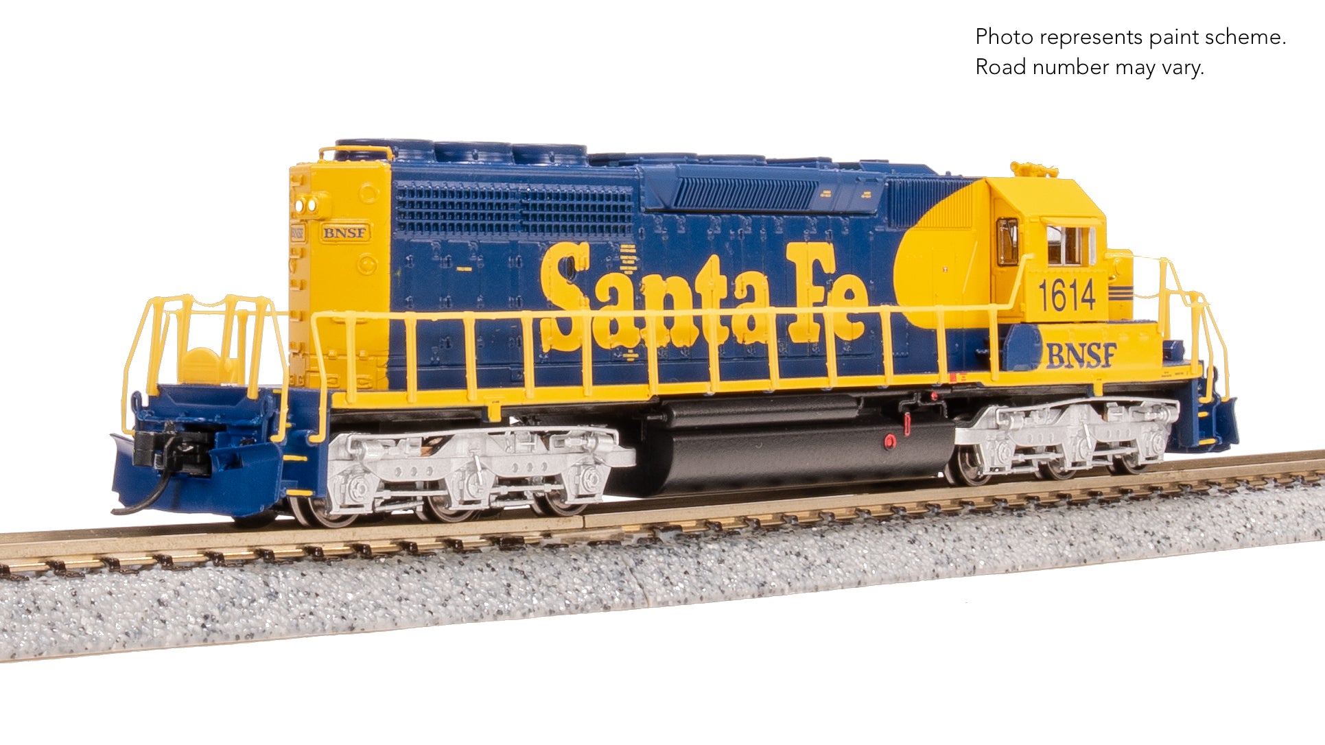9460 EMD SD40-2, BNSF 1614, ATSF Blue/Yellow w/ Patch, Paragon4 Sound/DC/DCC, N