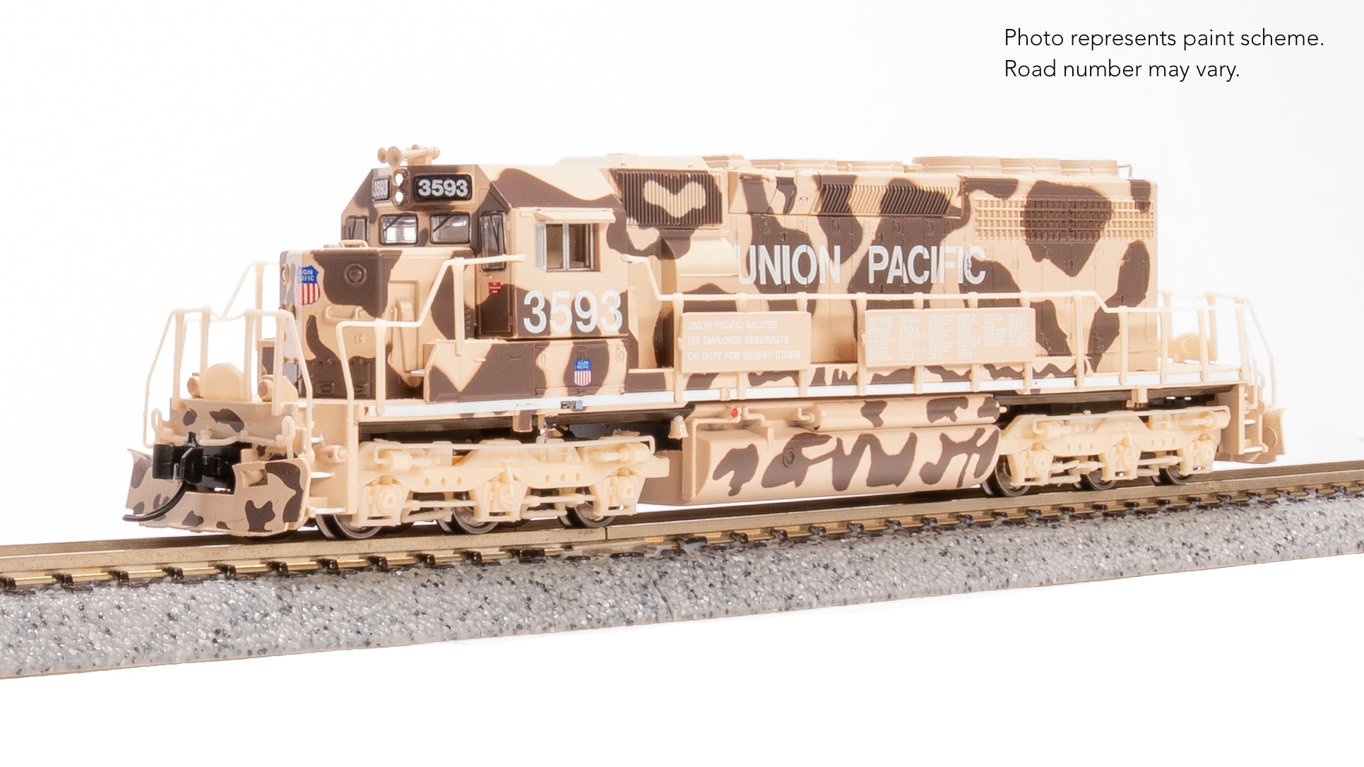 9491 EMD SD40-2, UP 3593, Desert Victory Scheme, No-Sound / DCC-Ready, N