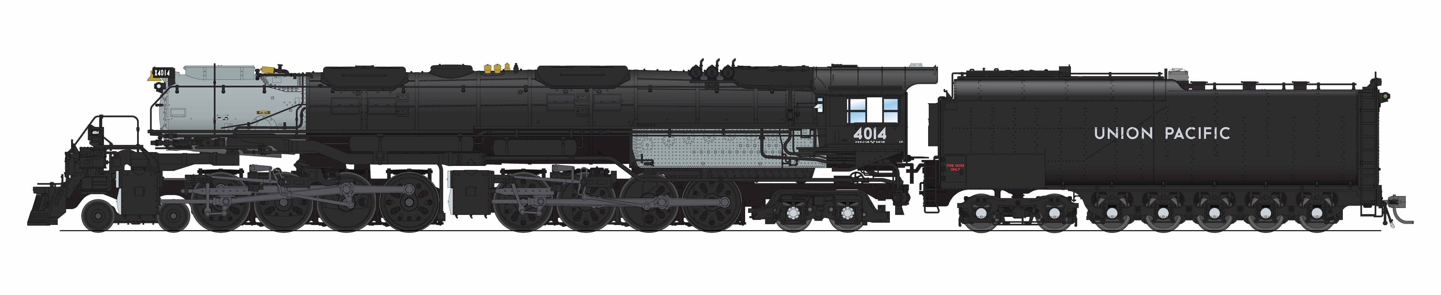 9520 UP Big Boy 4-8-8-4, #4014, Modern Day Appearance w/ PTC Details, No-Sound / DCC-Ready, HO
