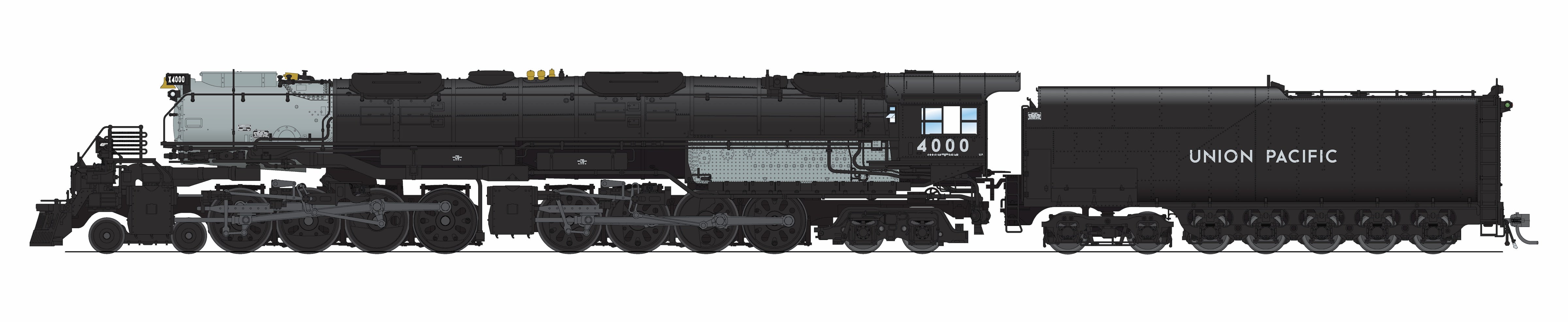 9525 UP Big Boy 4-8-8-4, #4012, 1941 Appearance w/ As-Delivered Aftercooler, 25-C-100 Coal Tender, No-Sound / DCC-Ready, HO