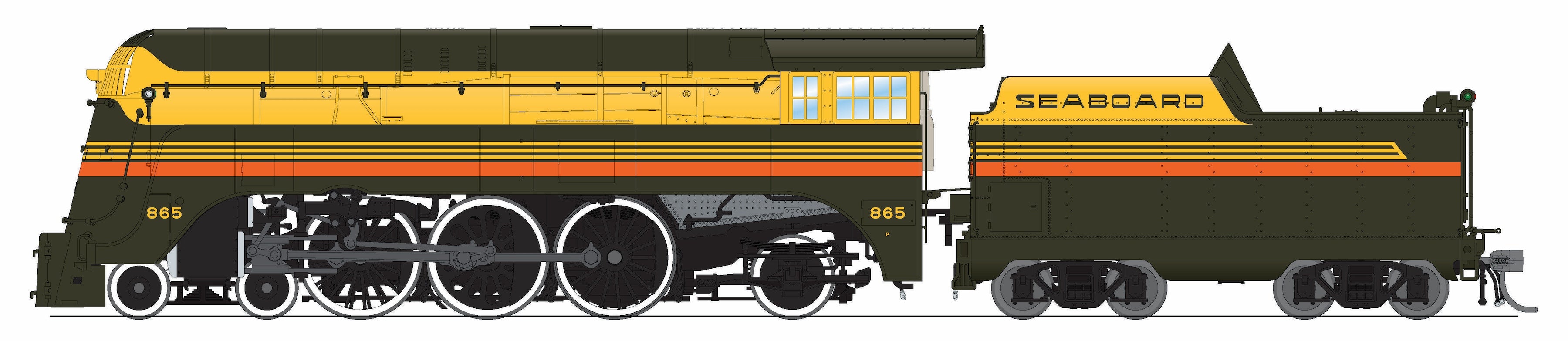 9553 C&NW 4-6-2, SAL #865, "Silver Meteor" Passenger Scheme, No-Sound / DCC-Ready, HO (Fantasy Paint Scheme)