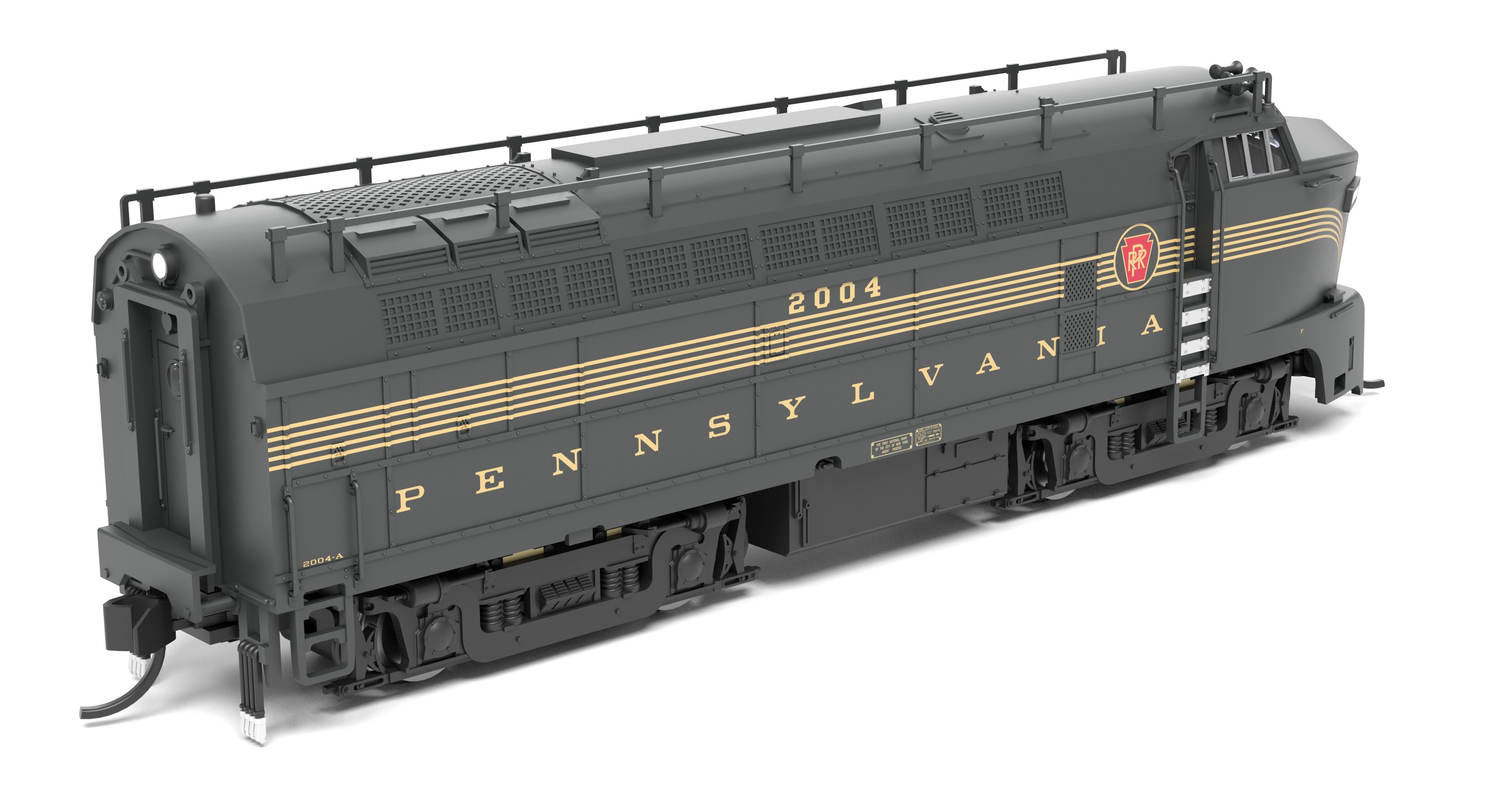 9621 PRR Sharknose, BF-16 A/B set, 2008-A/2008-B, DGLE 5-Stripe, A-unit Paragon4 Sound/DC/DCC, Unpowered B, N