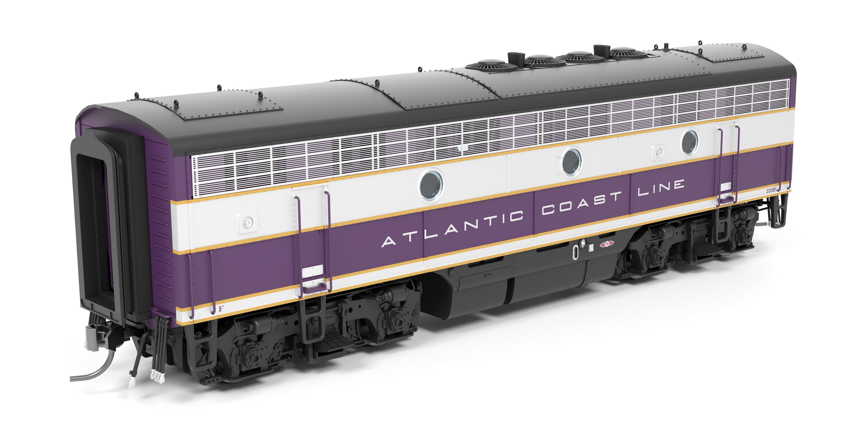 REFURBISHED R9650-B EMD F3 B Unit (Unpowered B Unit Only), ACL 3339B, Purple & Silver, HO