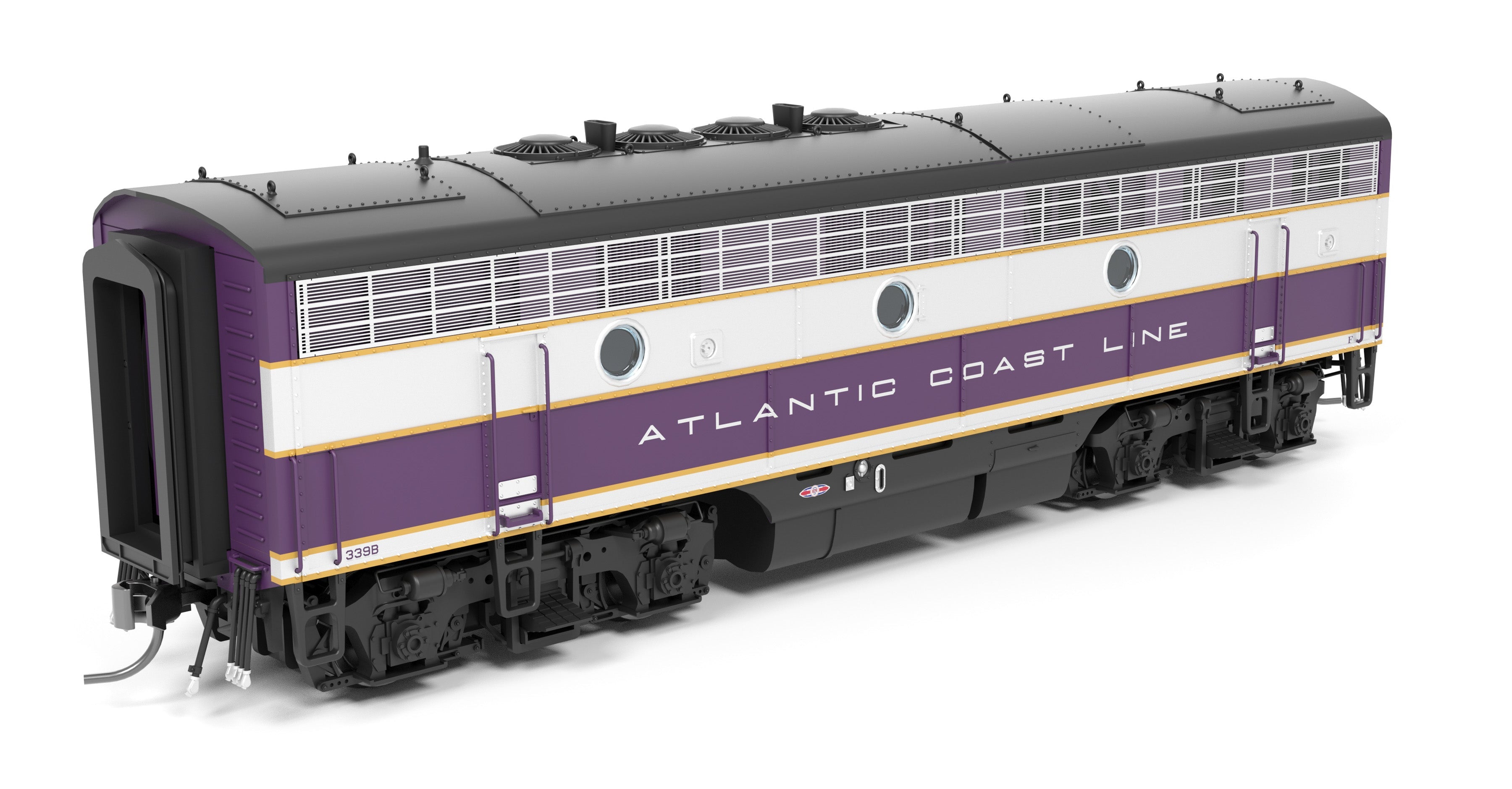 REFURBISHED R9650-B EMD F3 B Unit (Unpowered B Unit Only), ACL 3339B, Purple & Silver, HO