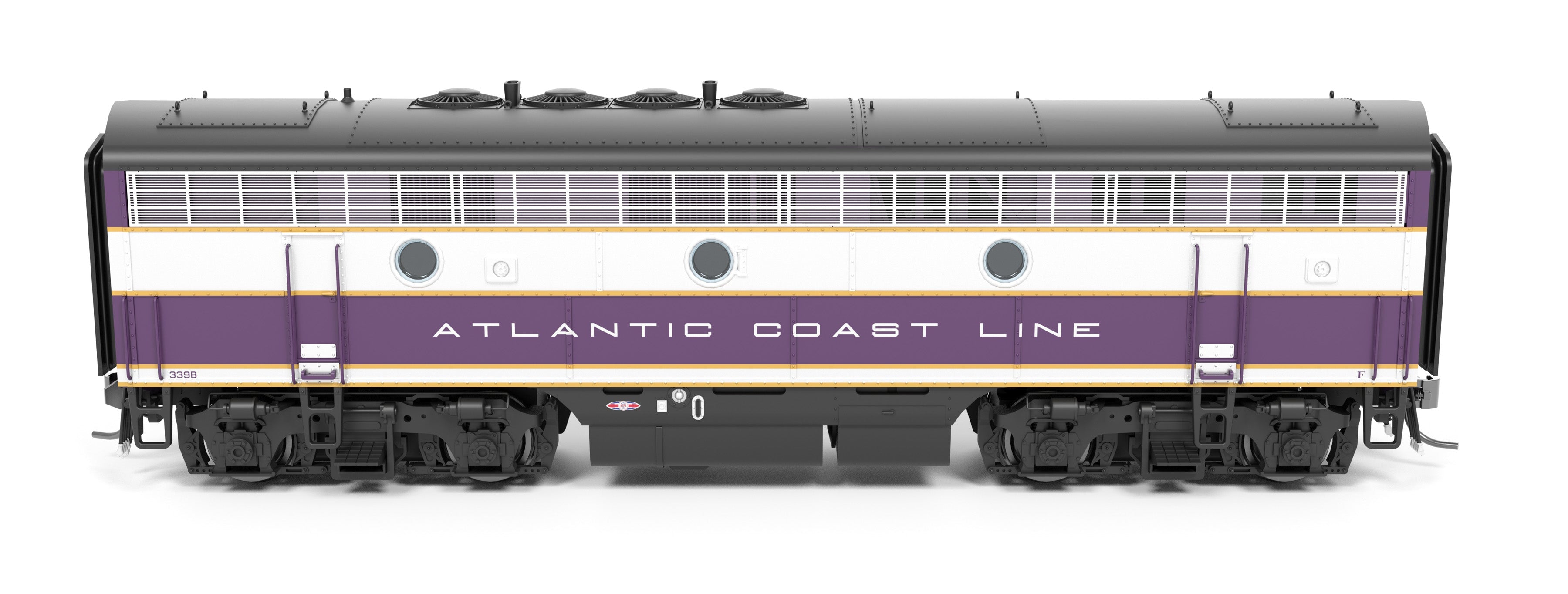 REFURBISHED R9650-B EMD F3 B Unit (Unpowered B Unit Only), ACL 3339B, Purple & Silver, HO