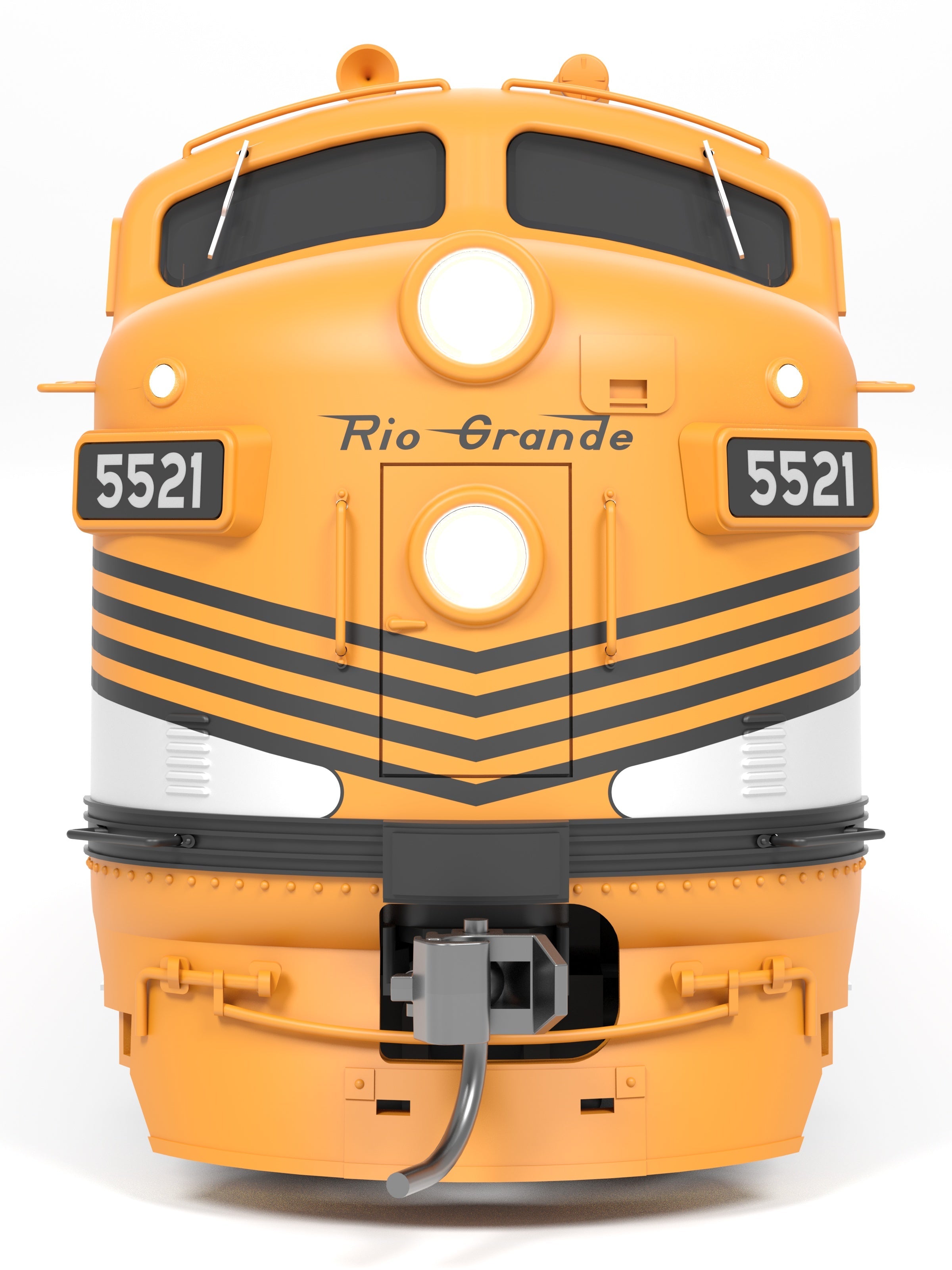 REFURBISHED R9666 EMD F3A/B, DRGW 5521/5522, "Prospector Scheme", A-unit Paragon4 Sound/DC/DCC, Unpowered B, HO