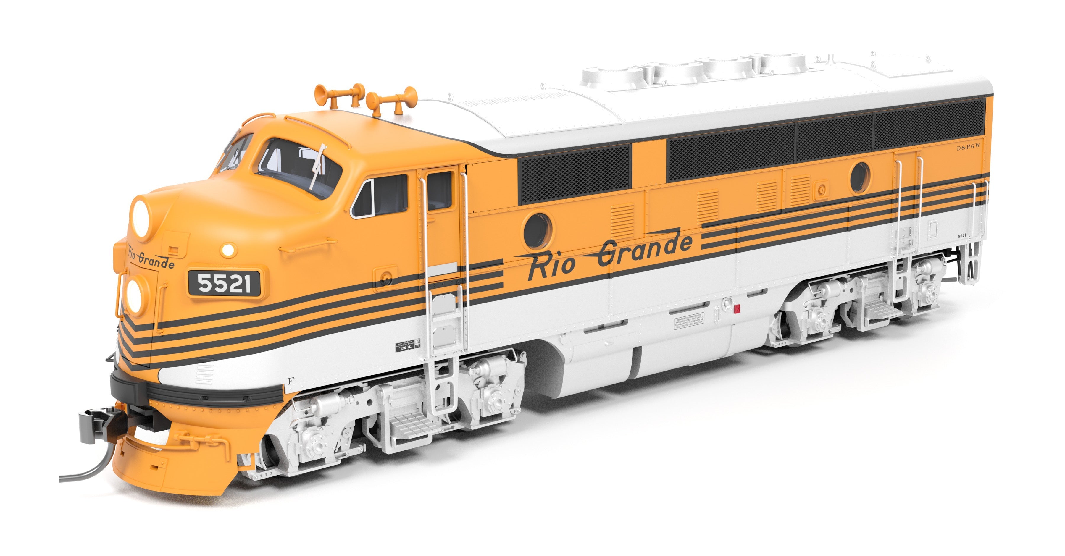 **BLEMISHED (see photos, sold as-is) REFURBISHED BR9668 EMD F3A, DRGW 5524, "Prospector Scheme", Paragon4 Sound/DC/DCC, HO (Copy)