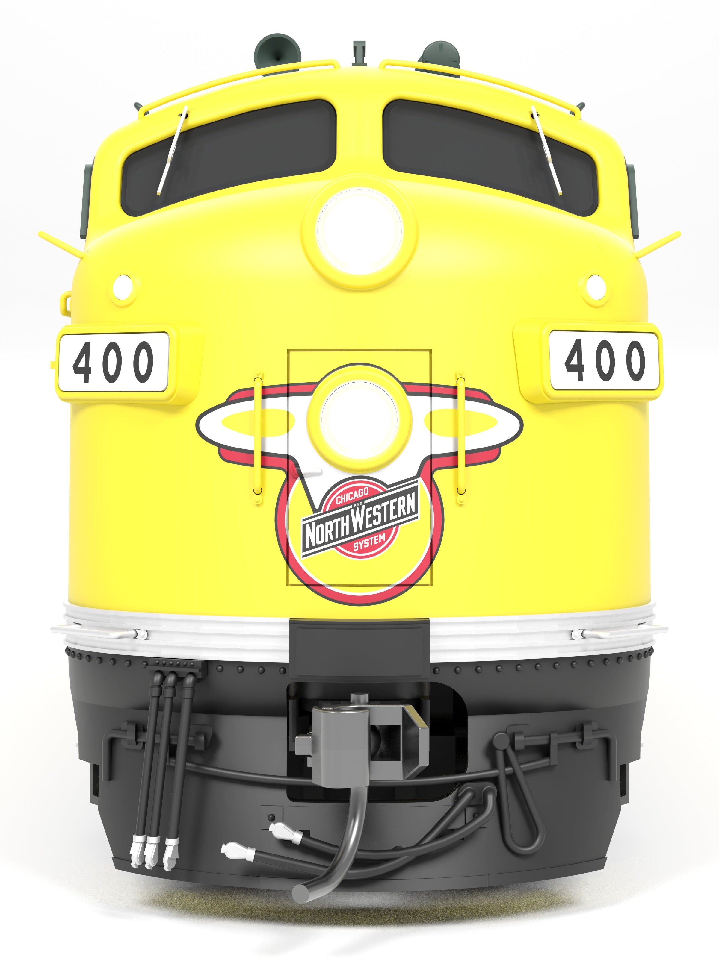 REFURBISHED R9694 EMD F7 A/B, CNW 400/410, Executive Scheme, A-unit Paragon4 Sound/DC/DCC, Unpowered B, HO