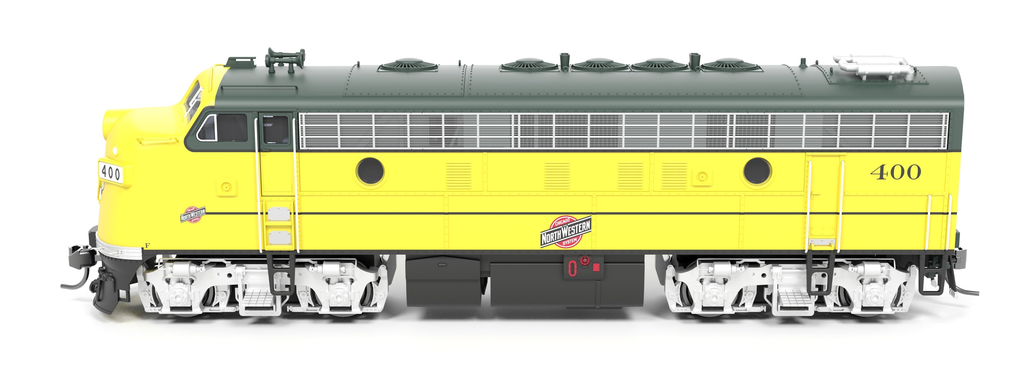 REFURBISHED R9696 EMD F7A, CNW 401, Executive Scheme, Paragon4 Sound/DC/DCC, HO