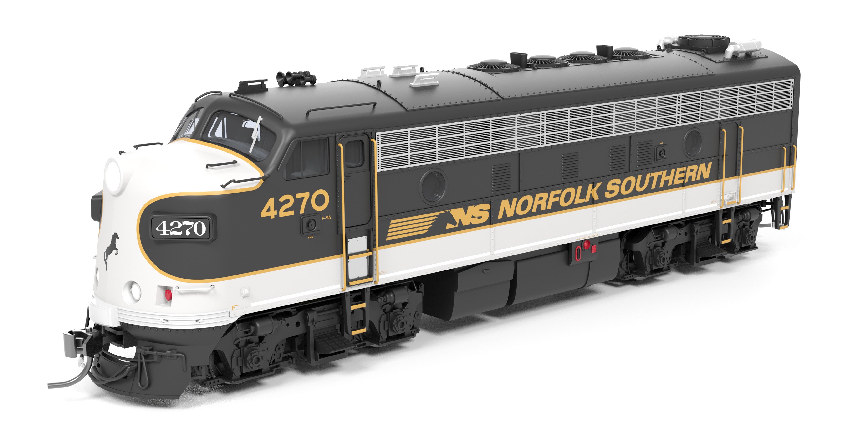 9701 EMD F9/F7 A/B, NS 4270/4275, Tuxedo Scheme, A-unit No-Sound / DCC-Ready, Unpowered B, HO