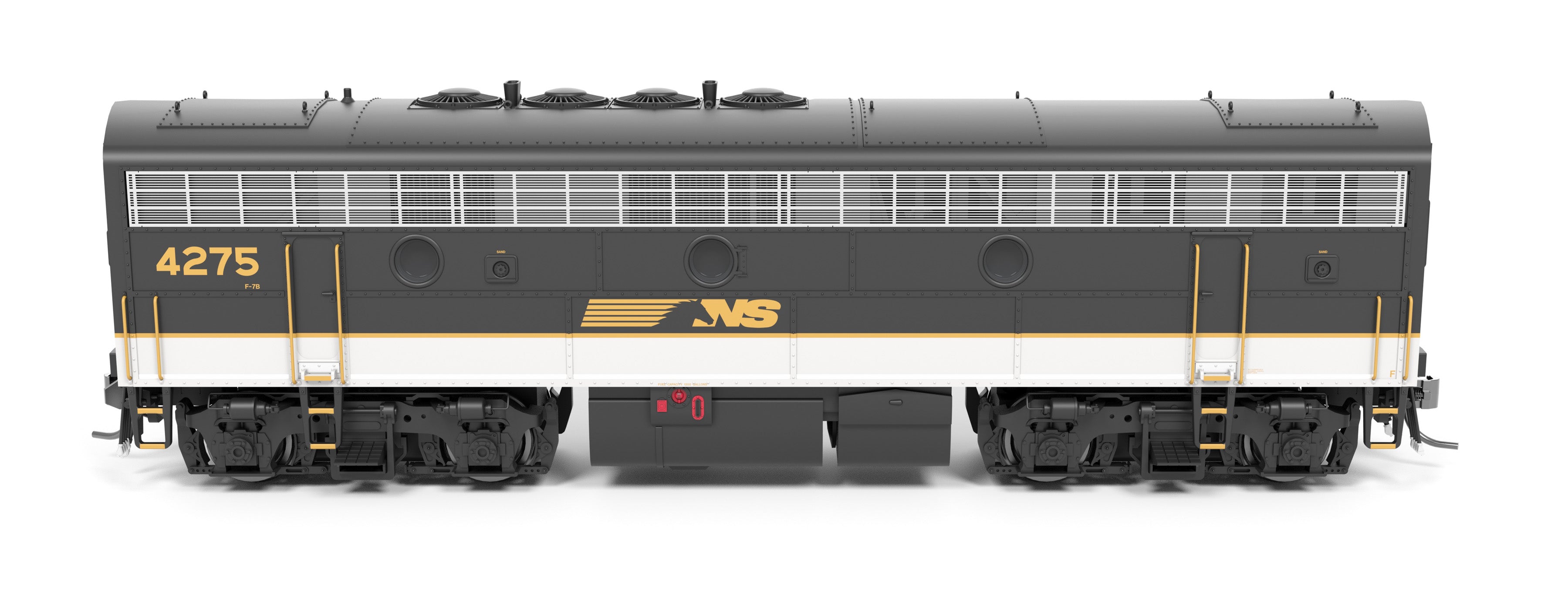 REFURBISHED R9703 EMD F7B, NS 4276, Tuxedo Scheme, Paragon4 Sound/DC/DCC, HO