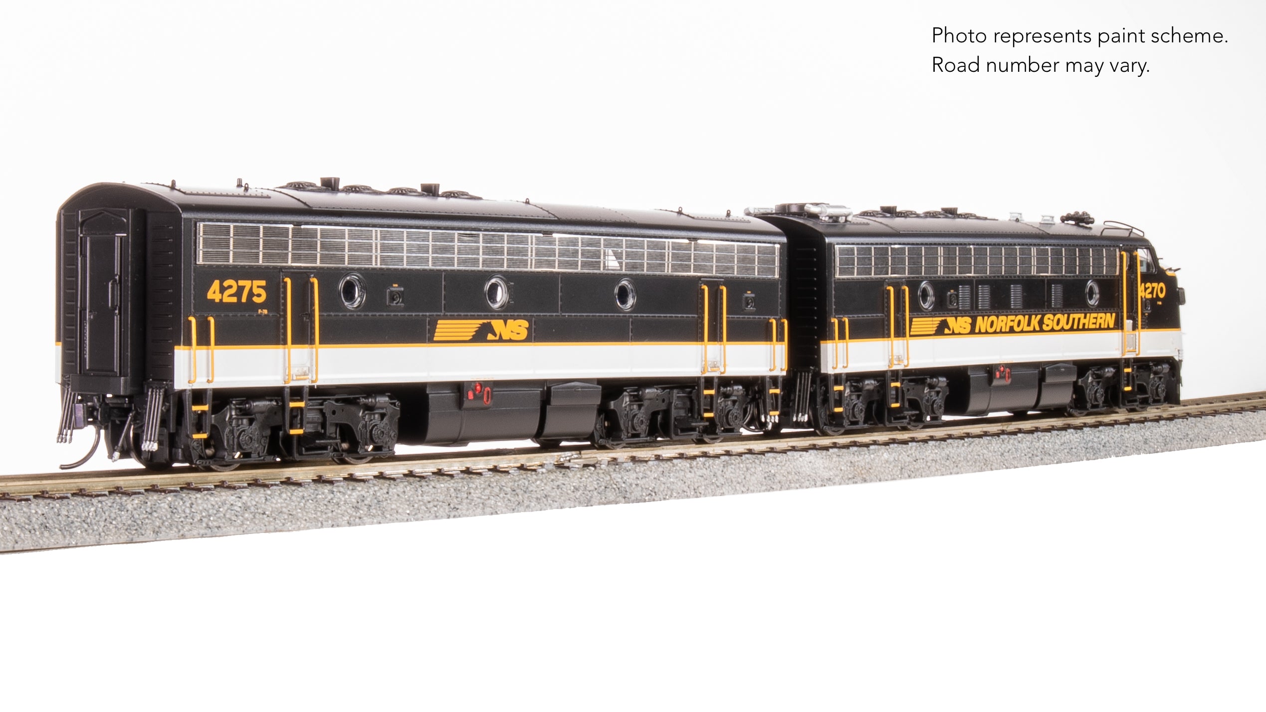 9700 EMD F9/F7 A/B, NS 4270/4275, Tuxedo Scheme, A-unit Paragon4 Sound/DC/DCC, Unpowered B, HO