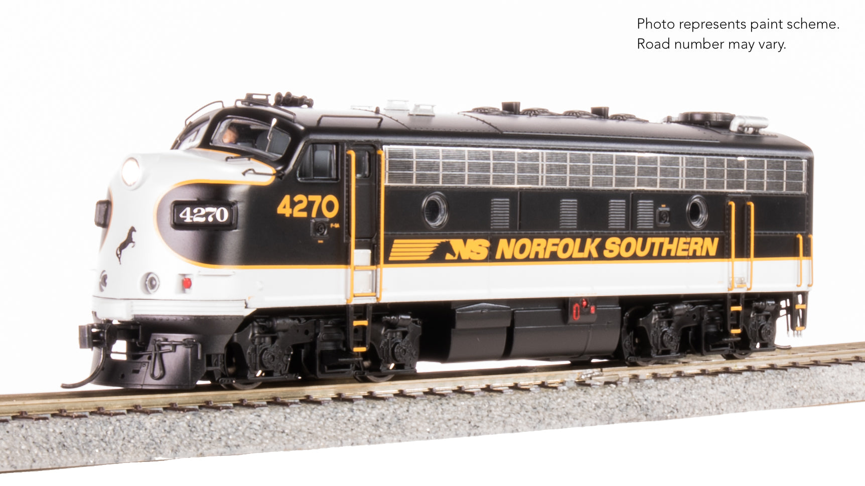 9701 EMD F9/F7 A/B, NS 4270/4275, Tuxedo Scheme, A-unit No-Sound / DCC-Ready, Unpowered B, HO