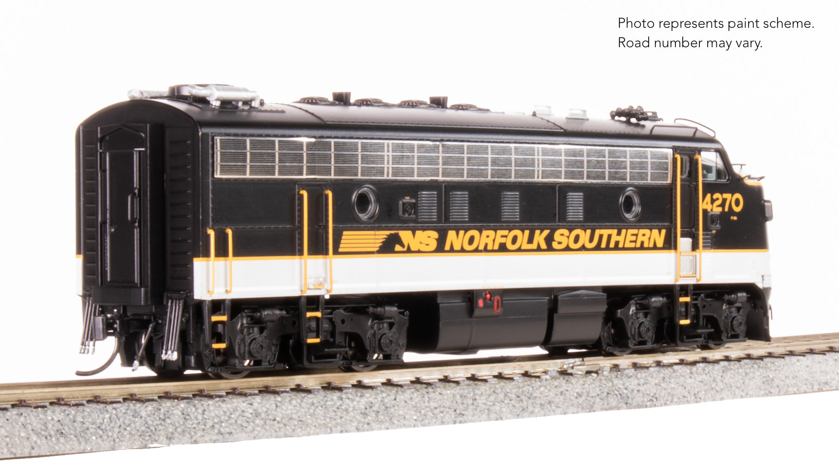 9701 EMD F9/F7 A/B, NS 4270/4275, Tuxedo Scheme, A-unit No-Sound / DCC-Ready, Unpowered B, HO