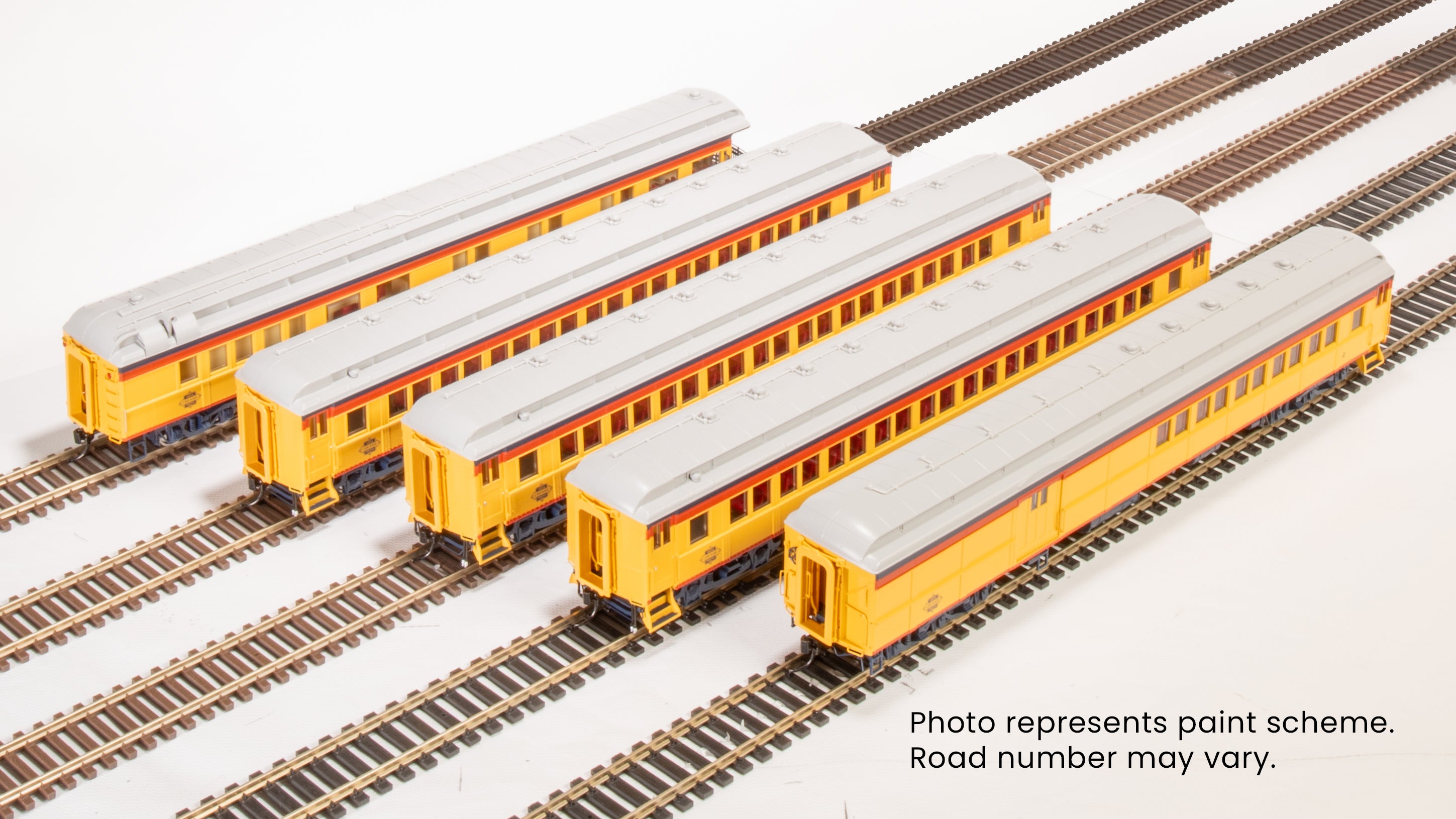 9714 CSS Heavyweight 5-Car Passenger Set, Chessie Steam Special, HO Scale (2, 5, 6, 7, 18)