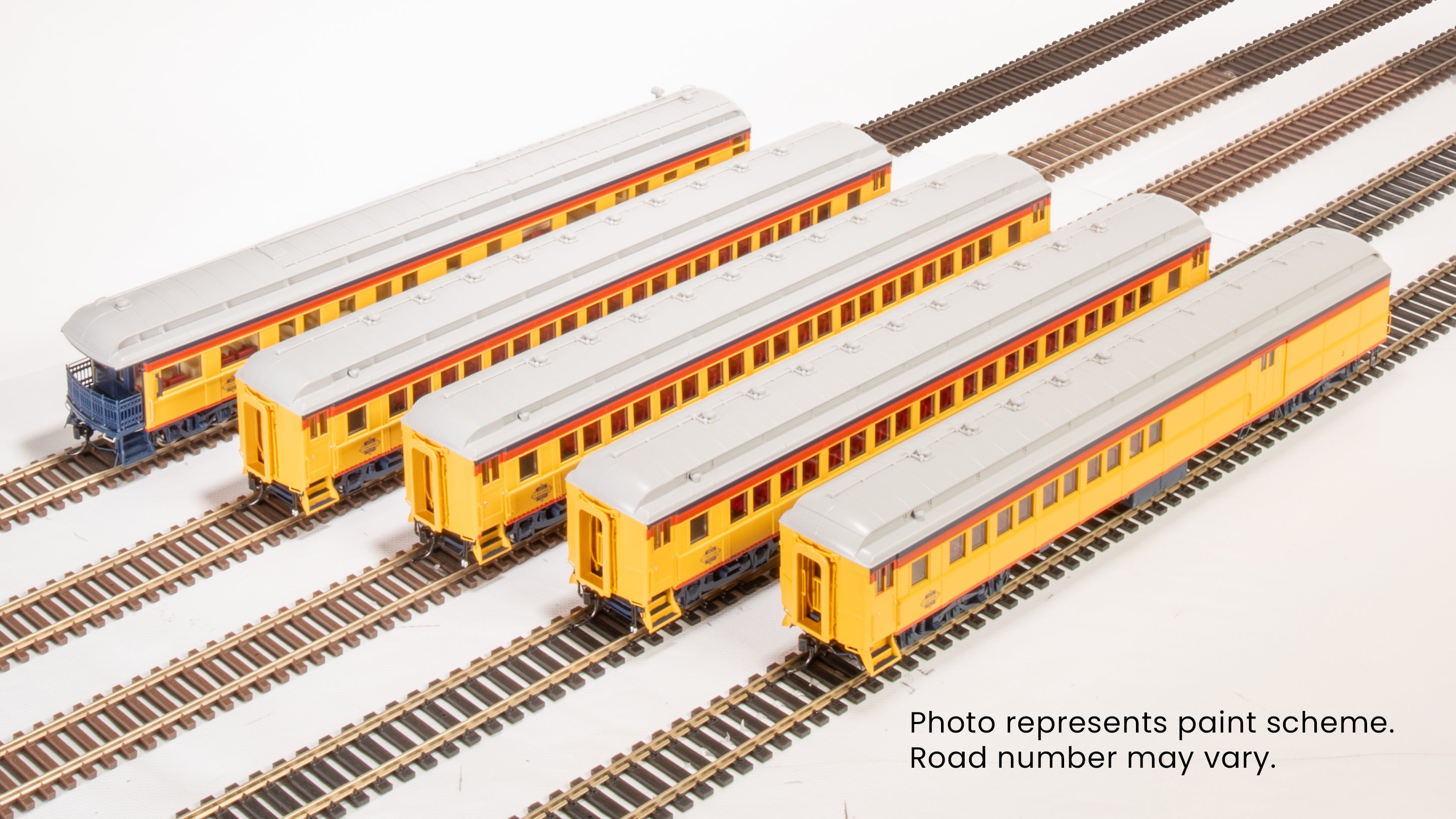 9714 CSS Heavyweight 5-Car Passenger Set, Chessie Steam Special, HO Scale (2, 5, 6, 7, 18)