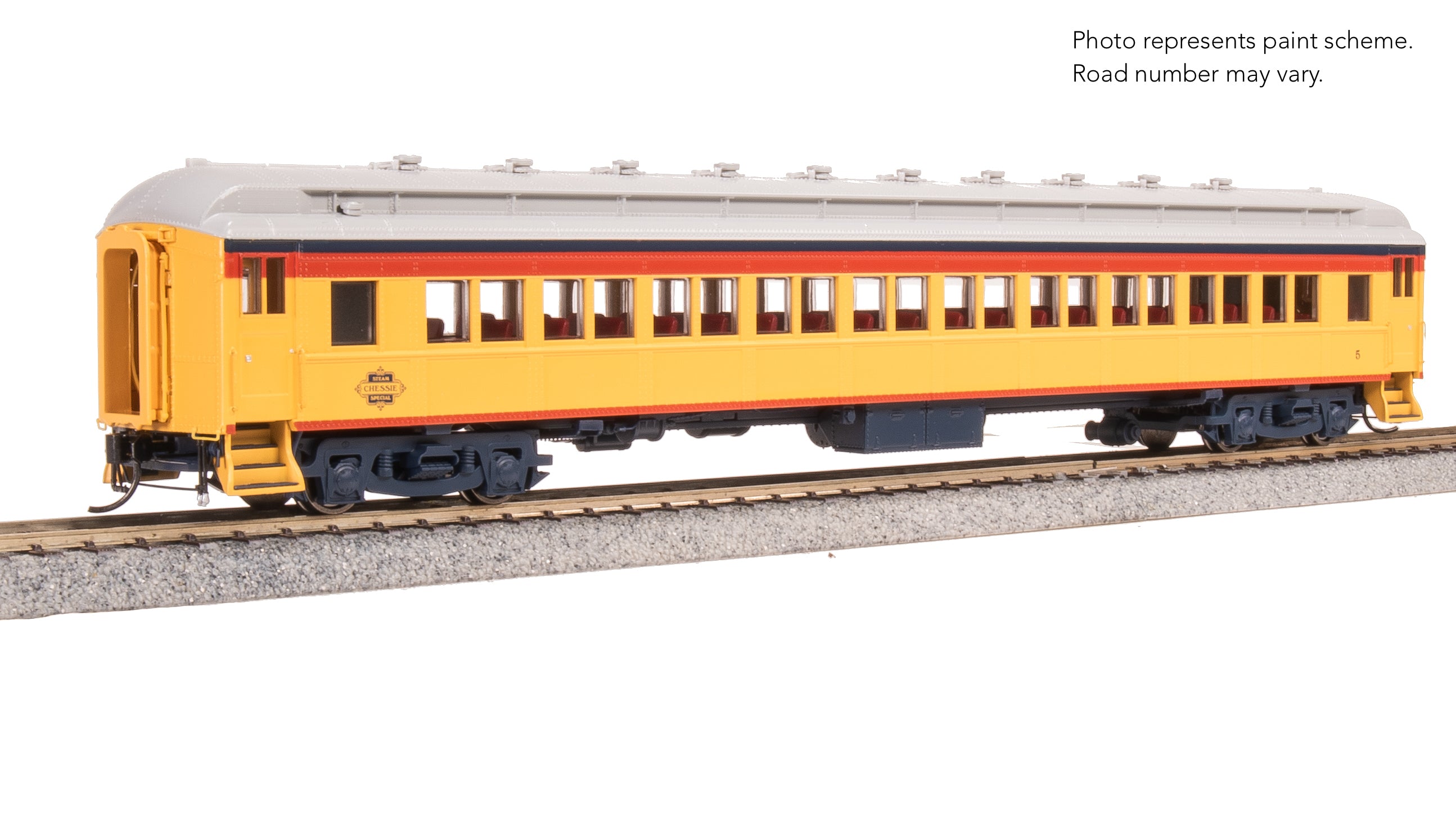 9736 CSS 80' Passenger Coach, Chessie Steam Special, HO Scale