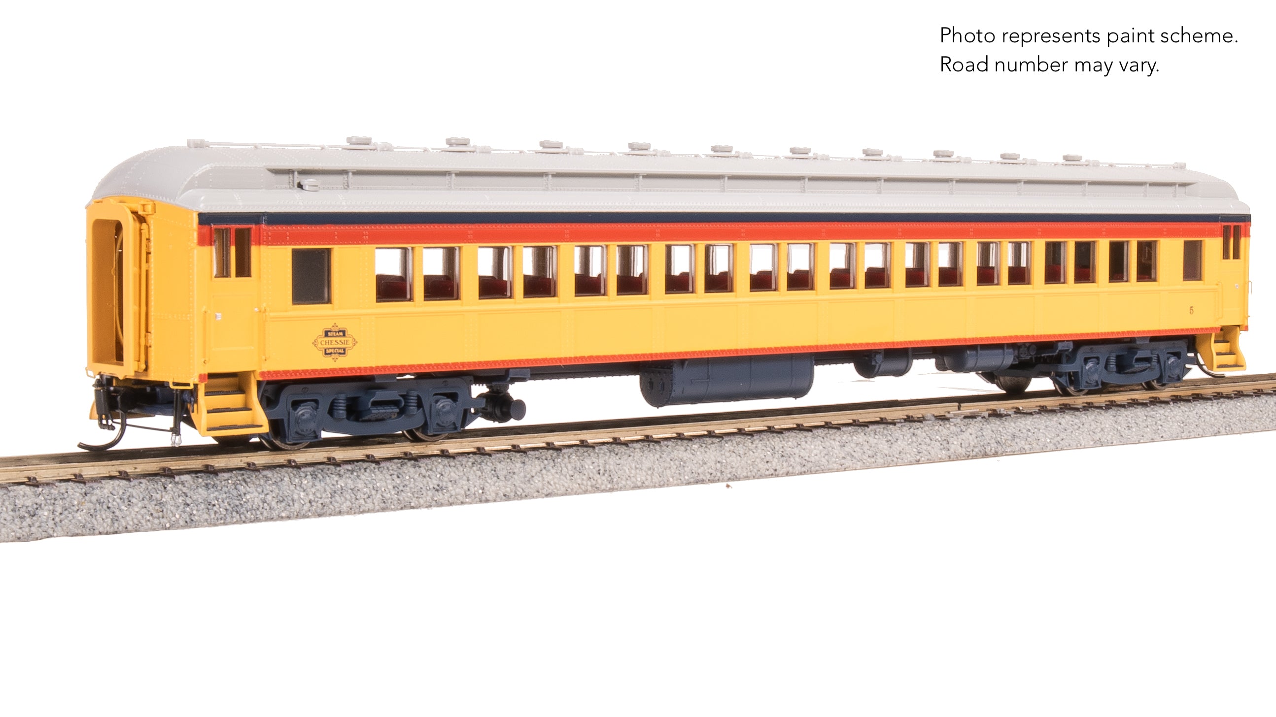 9736 CSS 80' Passenger Coach, Chessie Steam Special, HO Scale