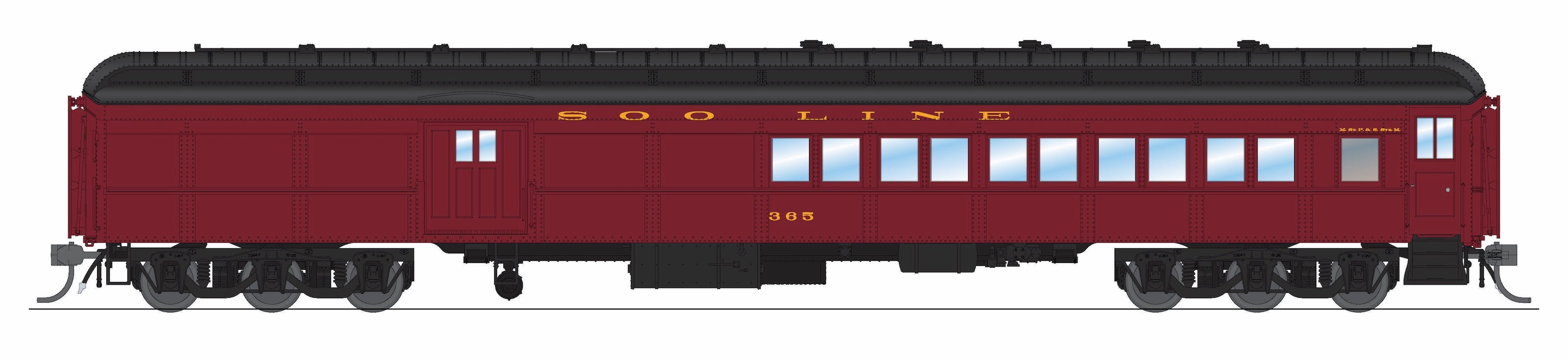 9750 SOO Line Baggage-Combine Car #365, HO Scale