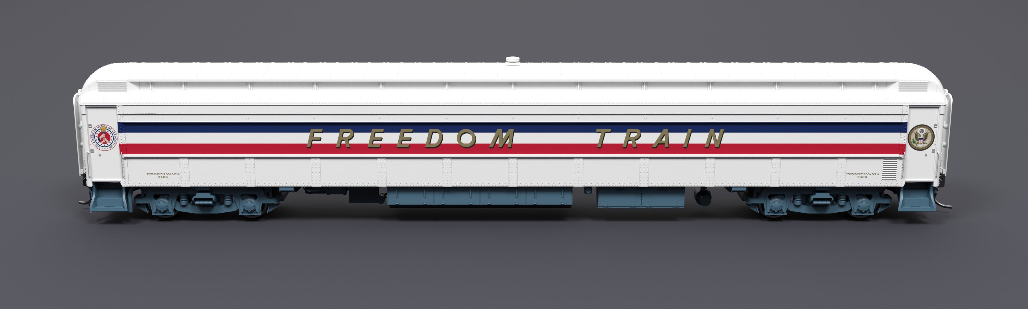 9734 1947 Freedom Train 80' Passenger Coach, 1947-1949, HO Scale