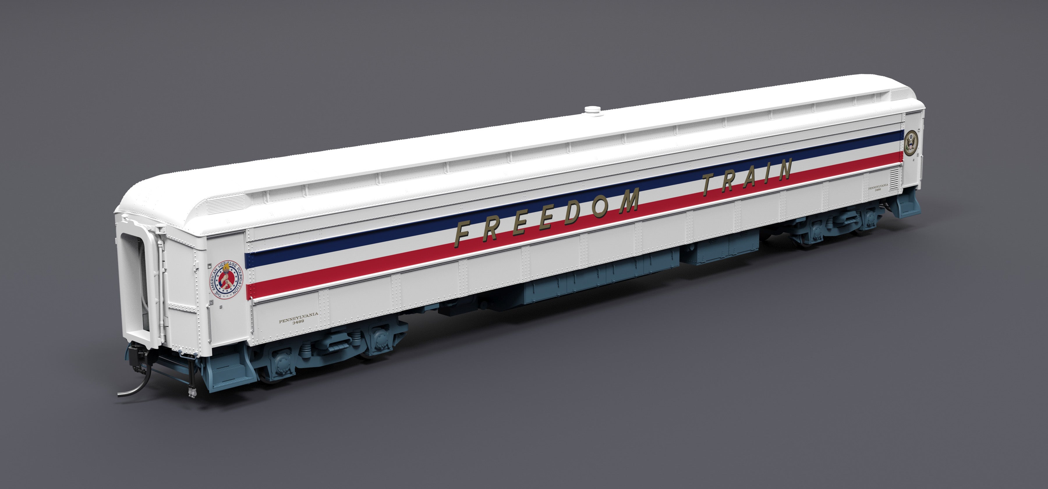 9734 1947 Freedom Train 80' Passenger Coach, 1947-1949, HO Scale