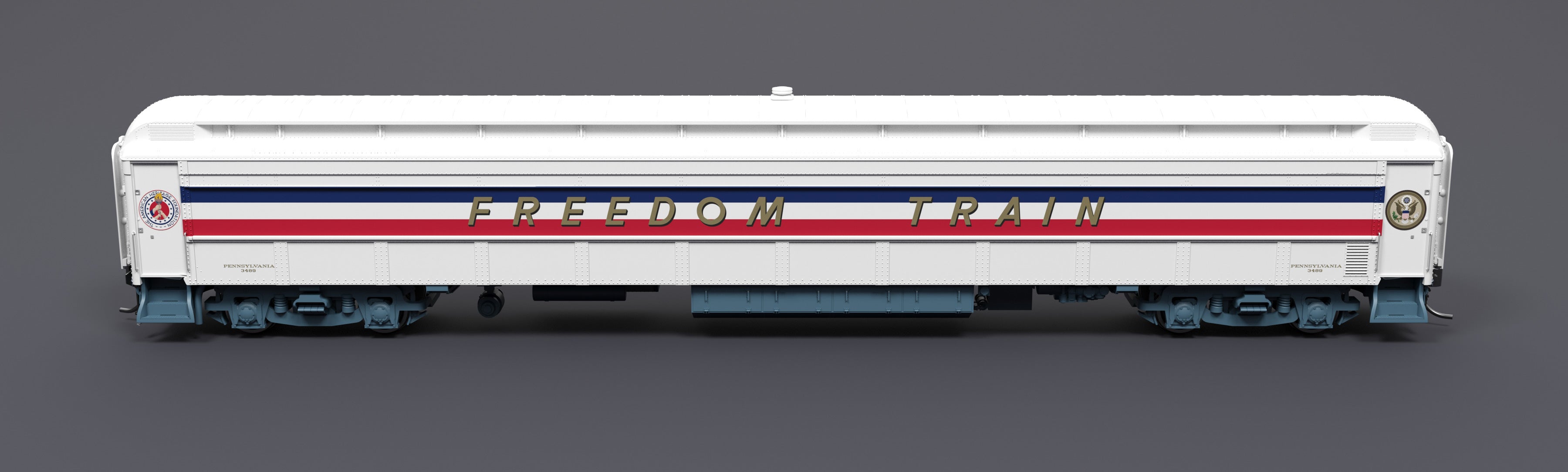 9734 1947 Freedom Train 80' Passenger Coach, 1947-1949, HO Scale